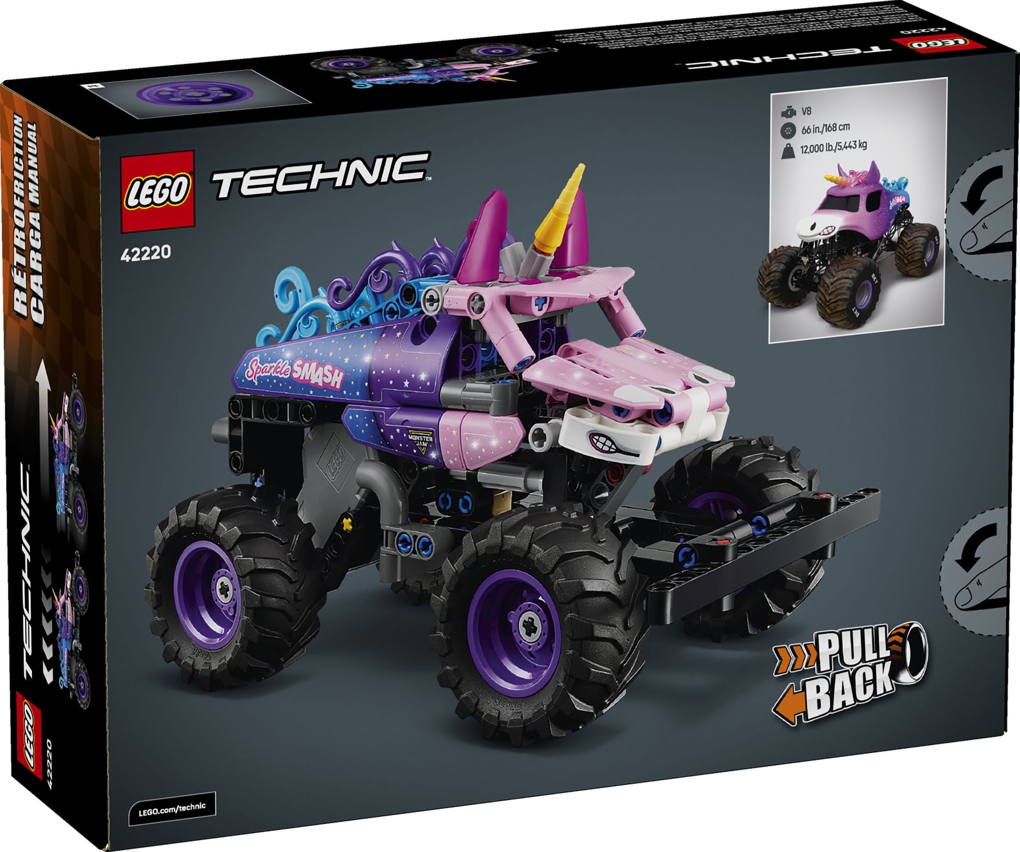 LEGO Technic Monster Jam Sparkle Smash Pull-Back 42220