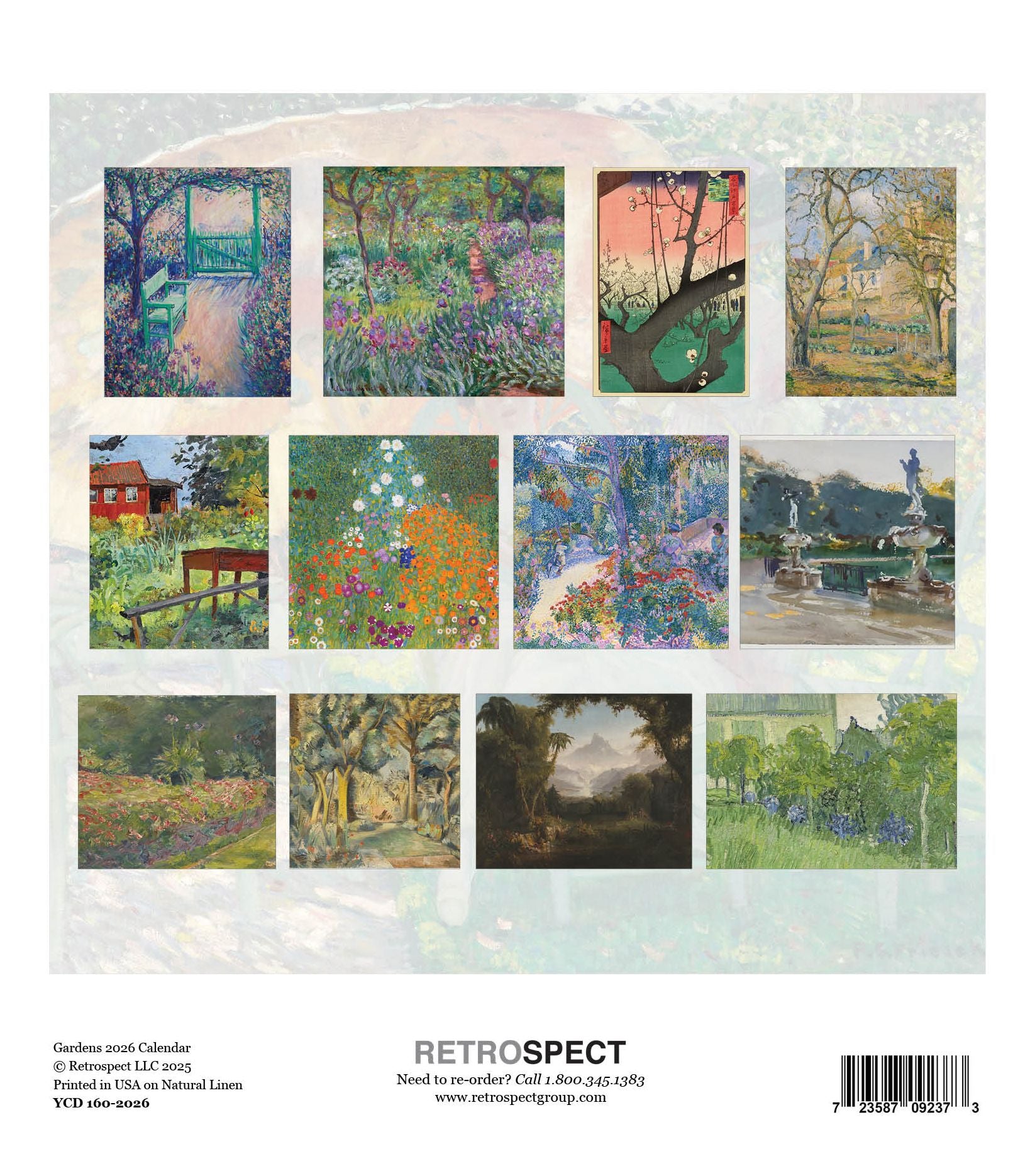 2026 Gardens Desk Calendar
