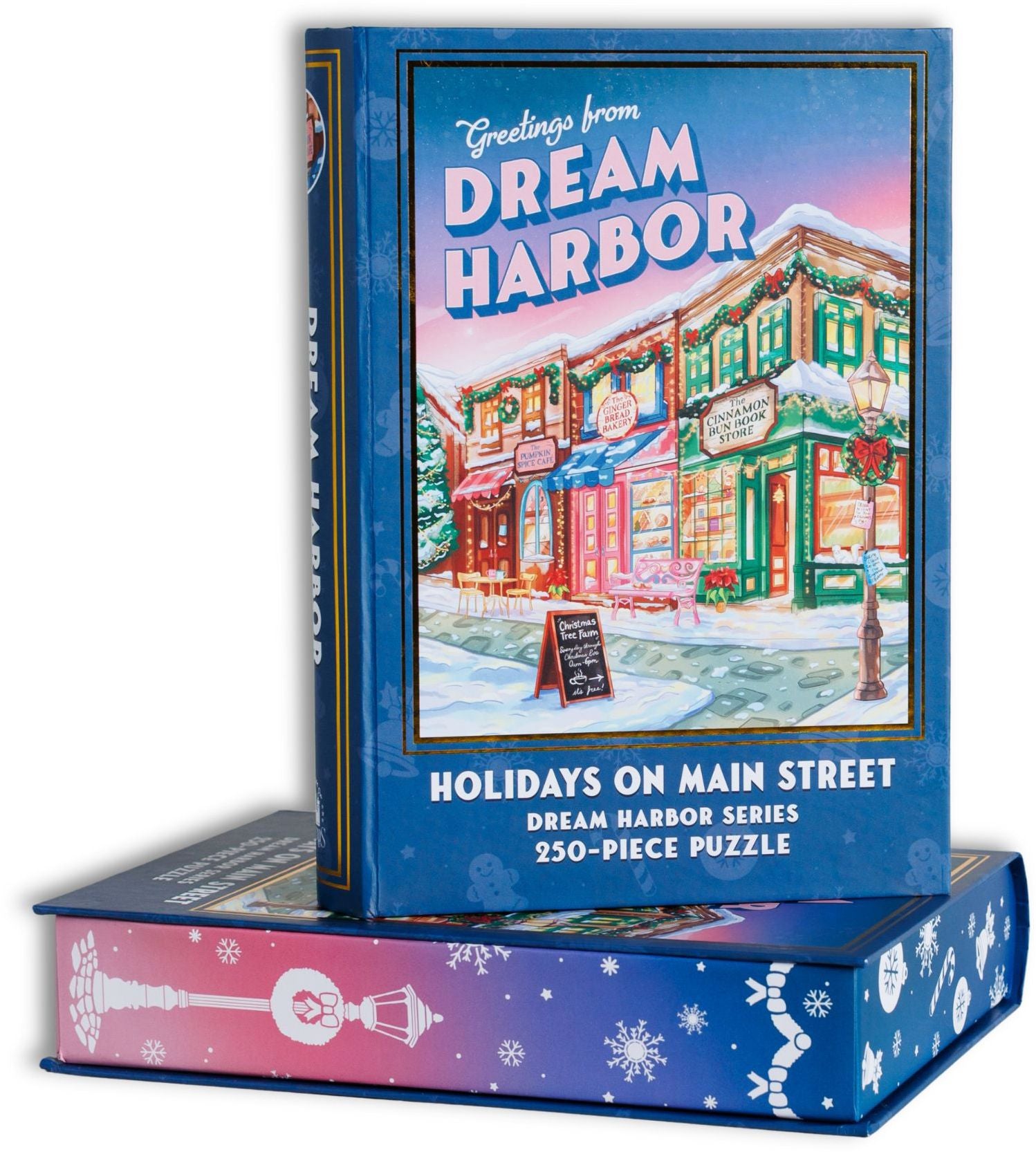 Dream Harbor Holidays on Main Street 250-Piece Puzzle