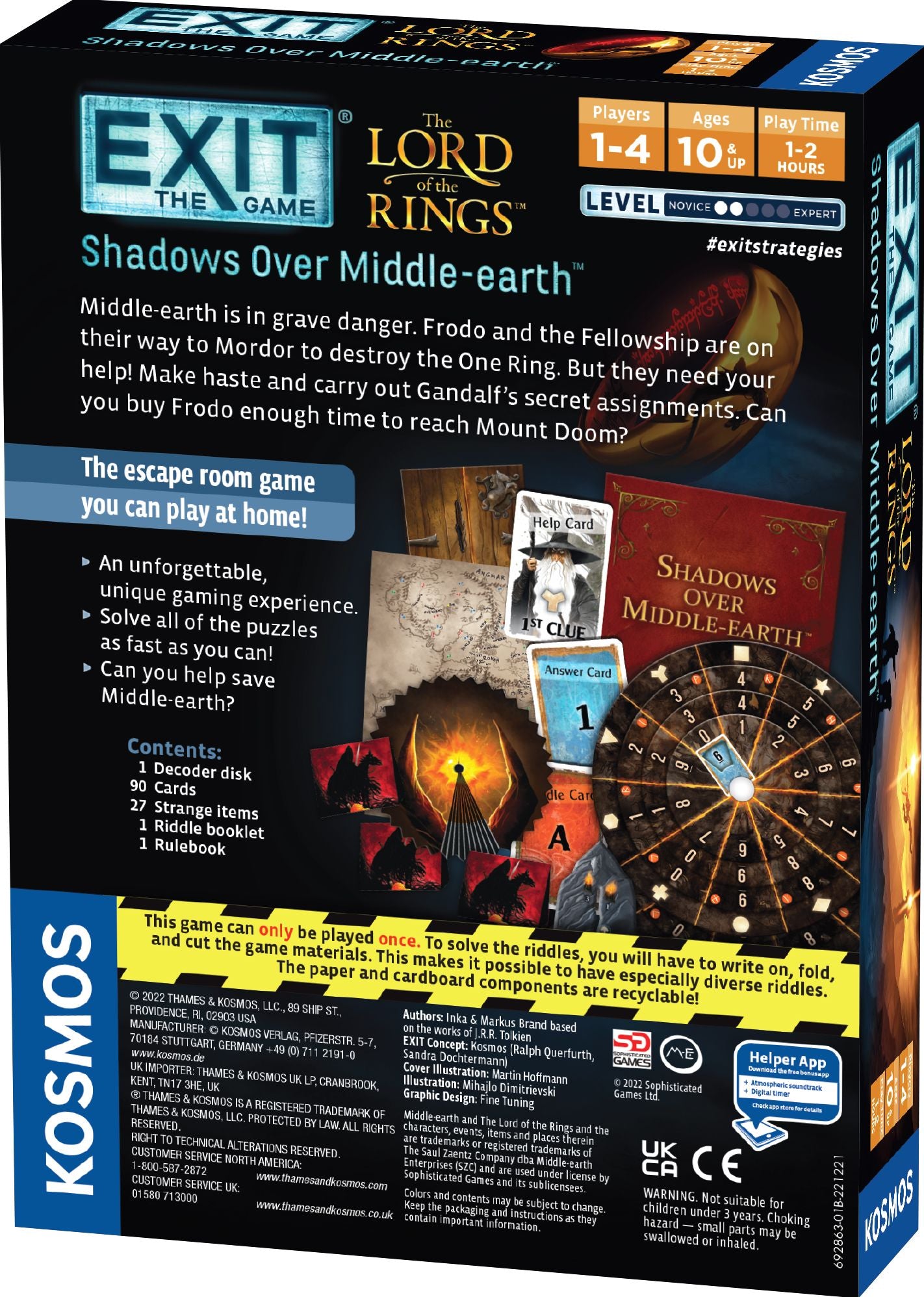 EXIT: The Lord of the Rings - Shadows Over Middle-earth by Inka Brand, Markus Brand