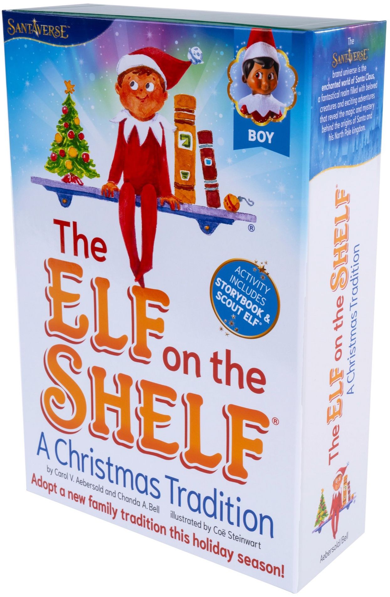 The Elf on the Shelf: A Christmas Tradition (includes brown-eyed boy scout elf)