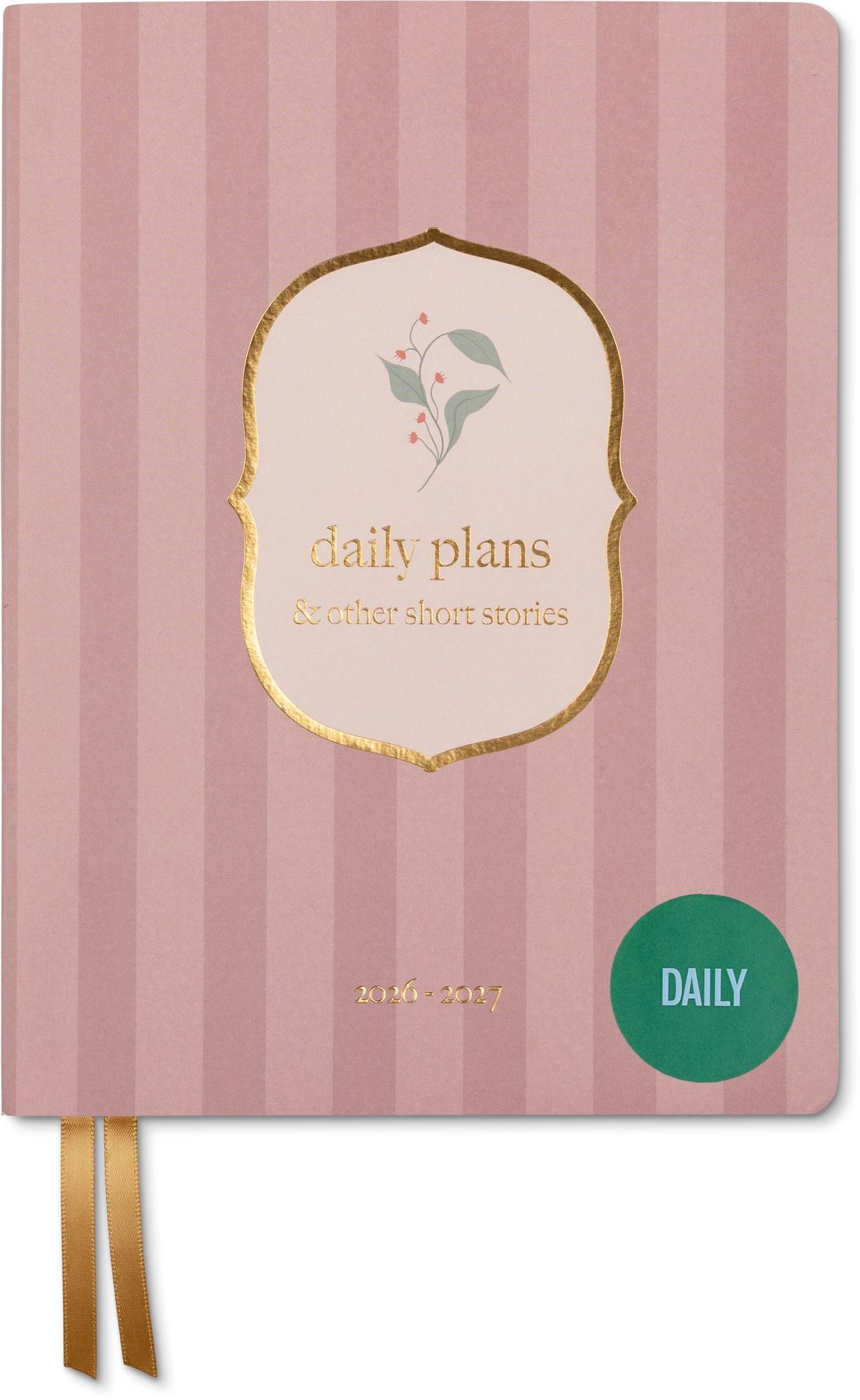 2026-2027 Rose Shadow Stripe Daily Planner
