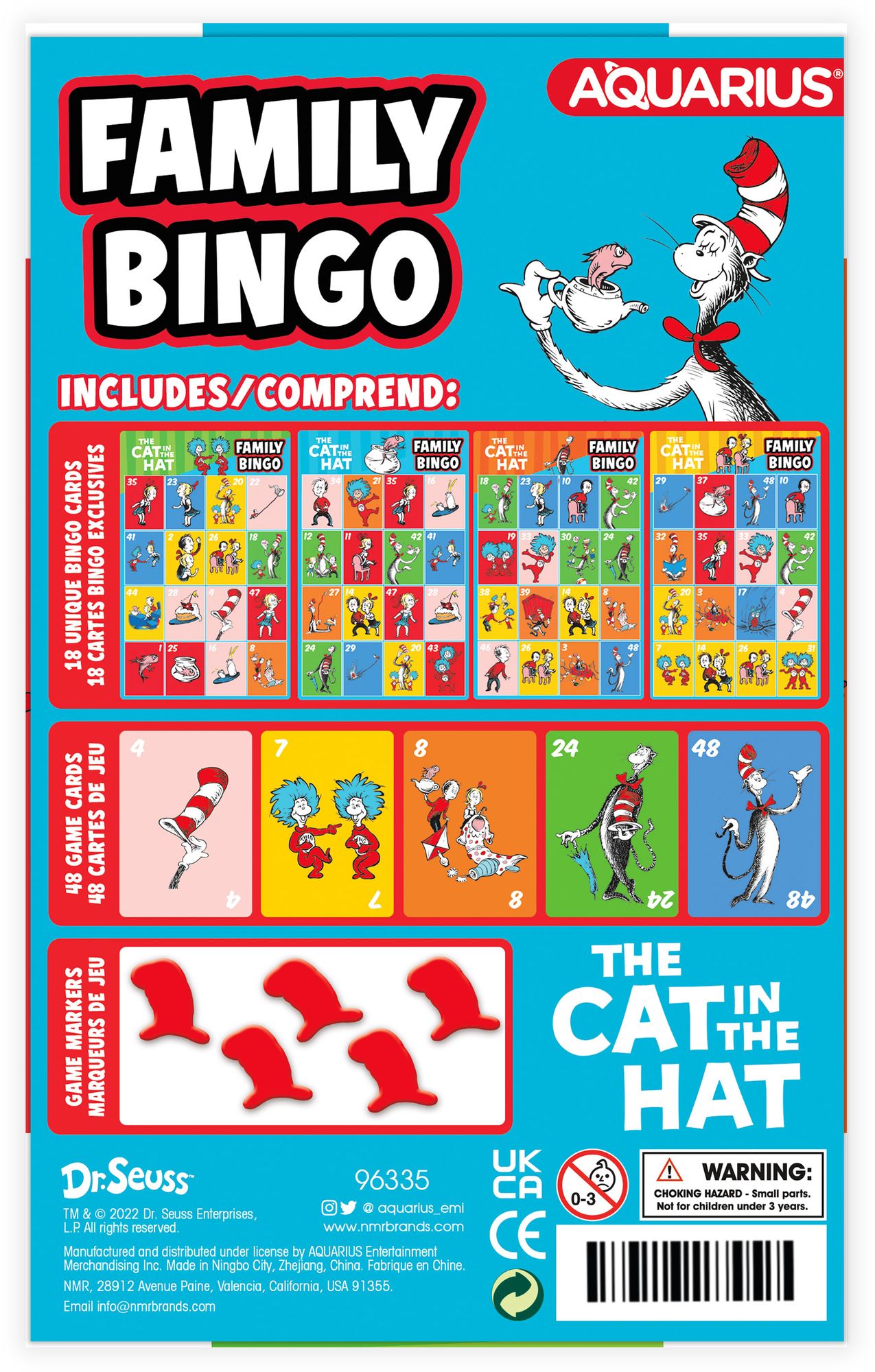 Cat in the Hat Family Bingo
