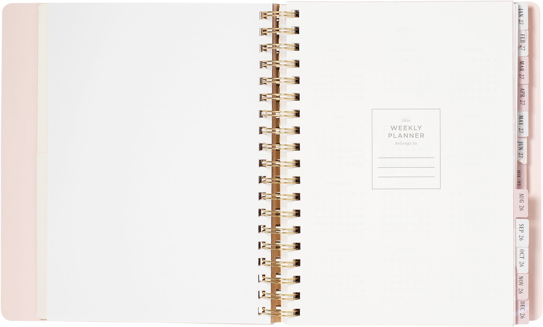 2026-2027 Ballet Bow Weekly Desk Planner