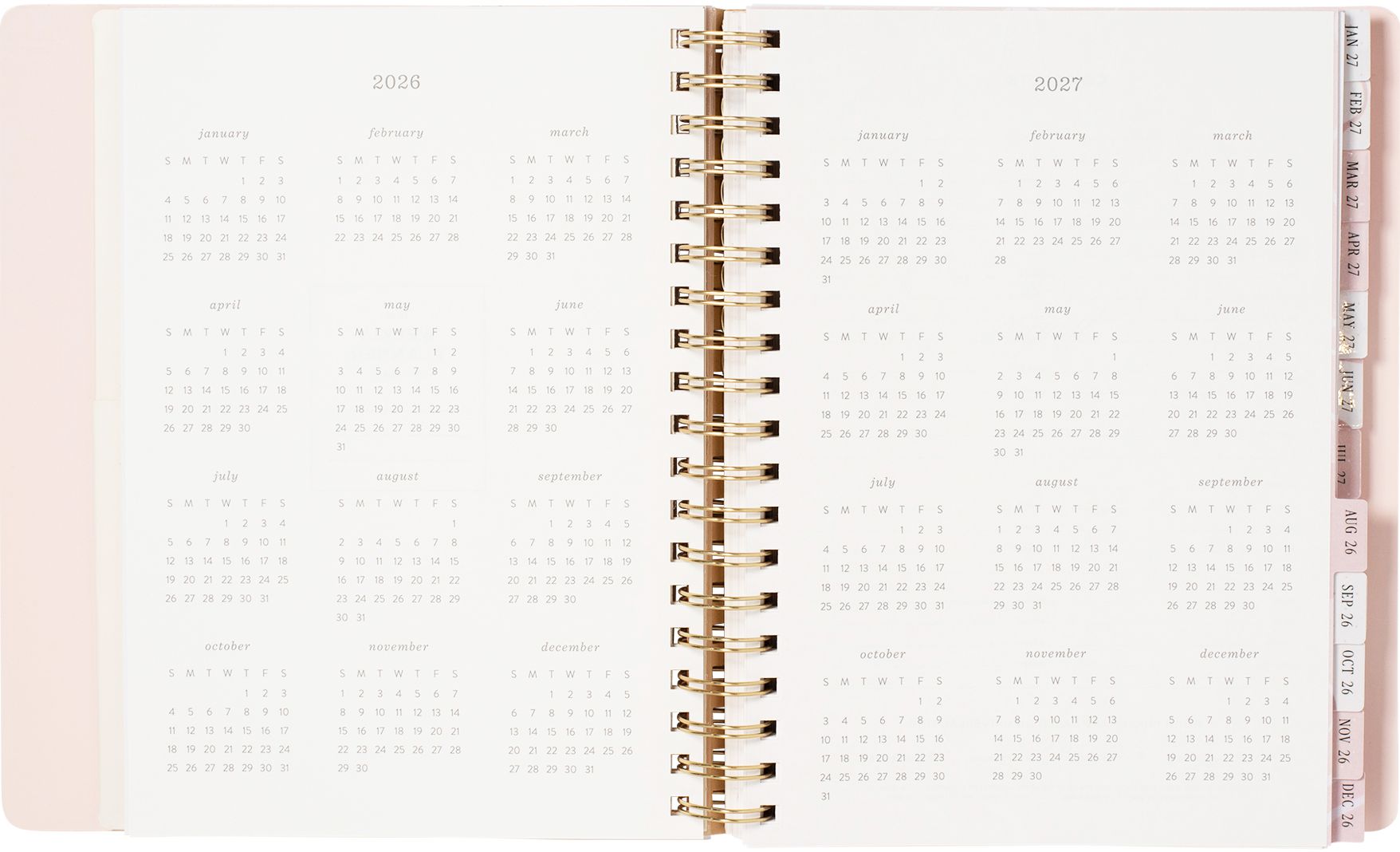 2026-2027 Ballet Bow Weekly Desk Planner