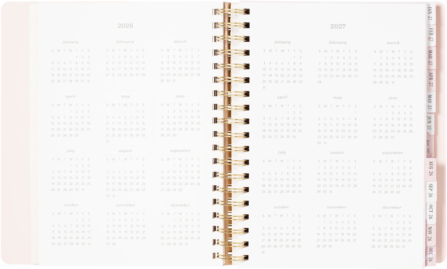 2026-2027 Ballet Bow Weekly Desk Planner