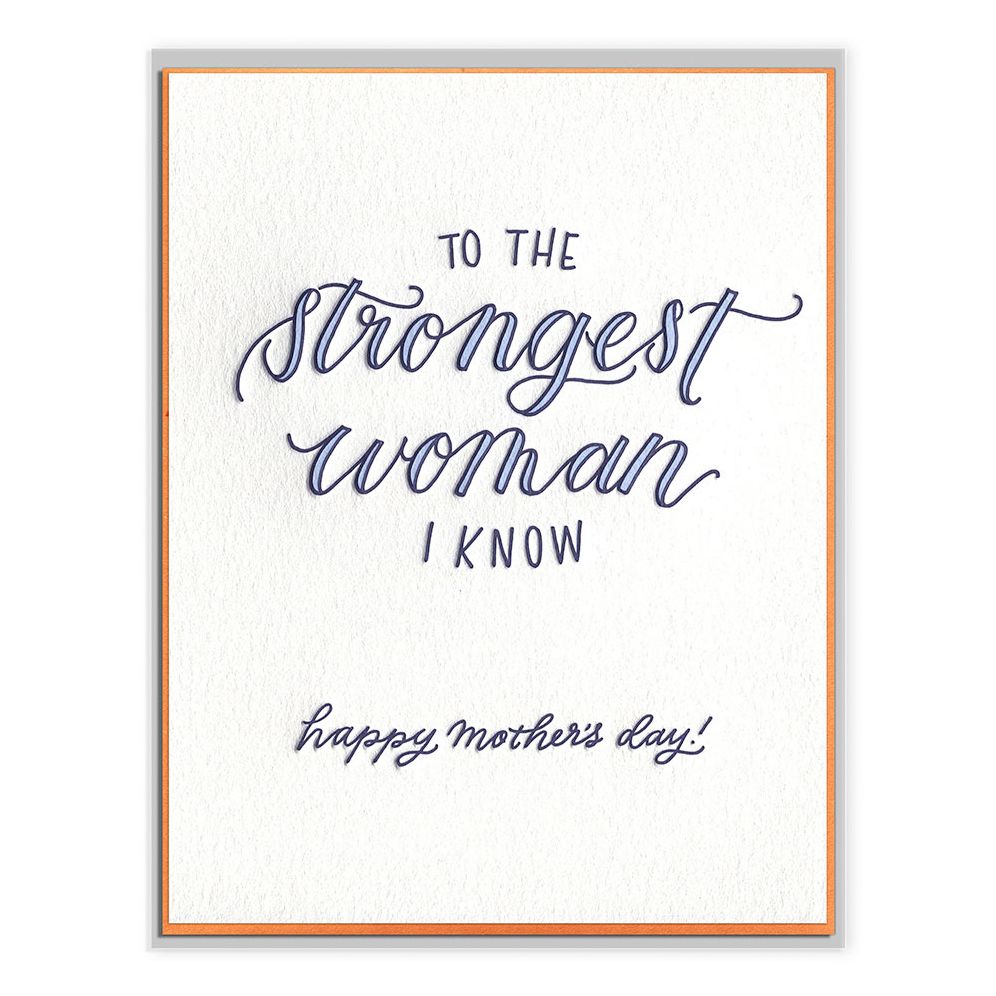 Strongest Woman I Know Mother's Day Card