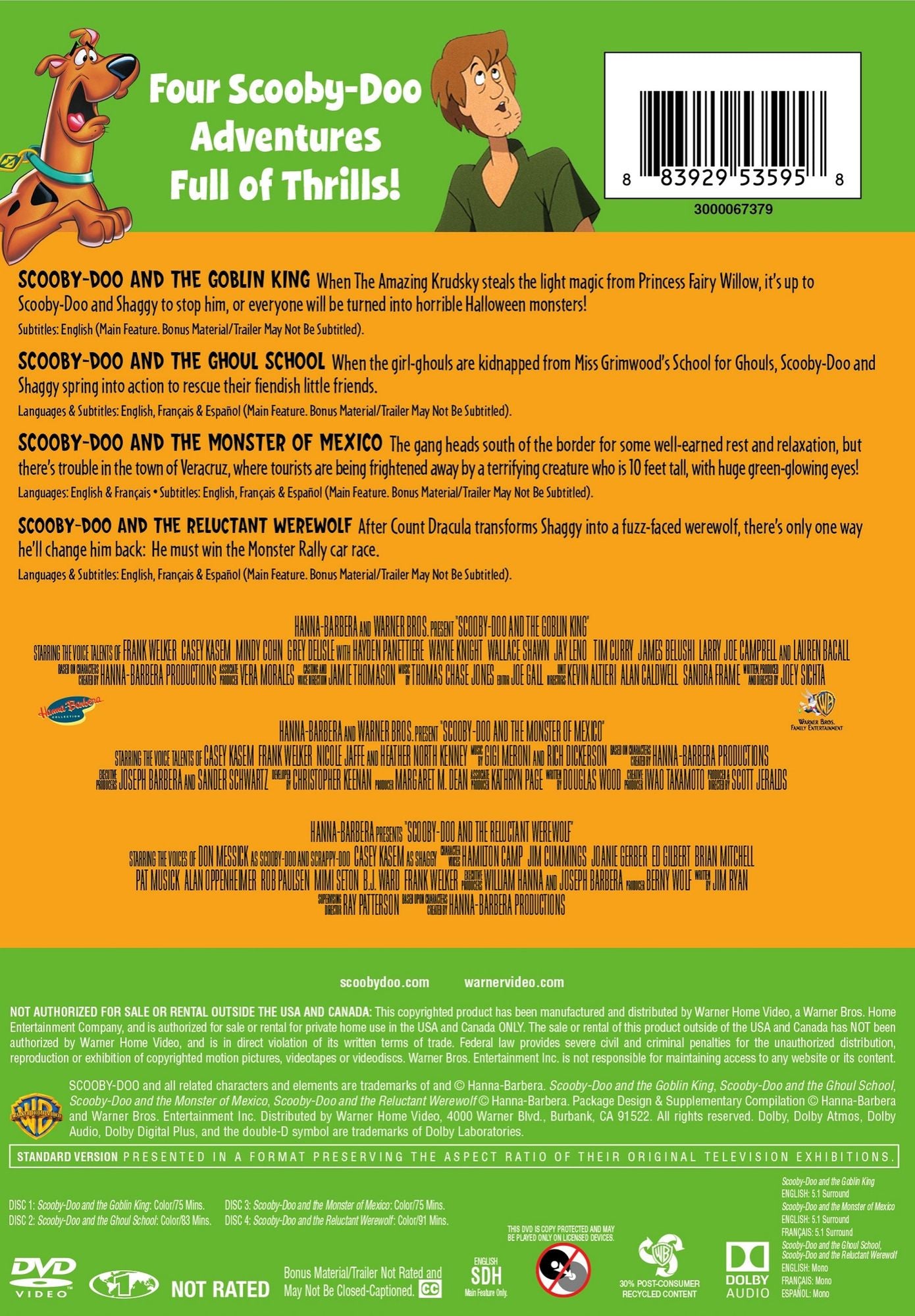 4 Kid Favorites: Scooby-Doo! Monsters