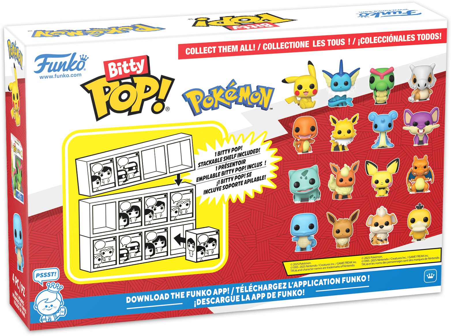 Bitty POP: Pokemon- Pikachu 4 Pack