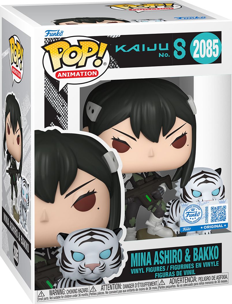 Kaiju No. 8 Mina Ashiro & Bakko Funko Pop! Vinyl Figure and Buddy #2085 - Entertainment Earth Exclusive