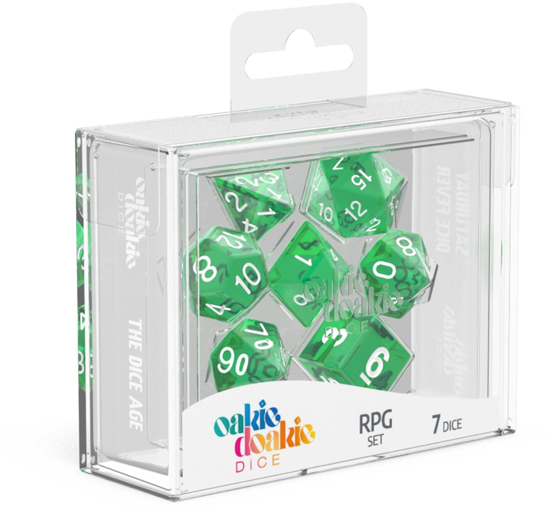 Oakie Doakie Dice Translucent Green (7)