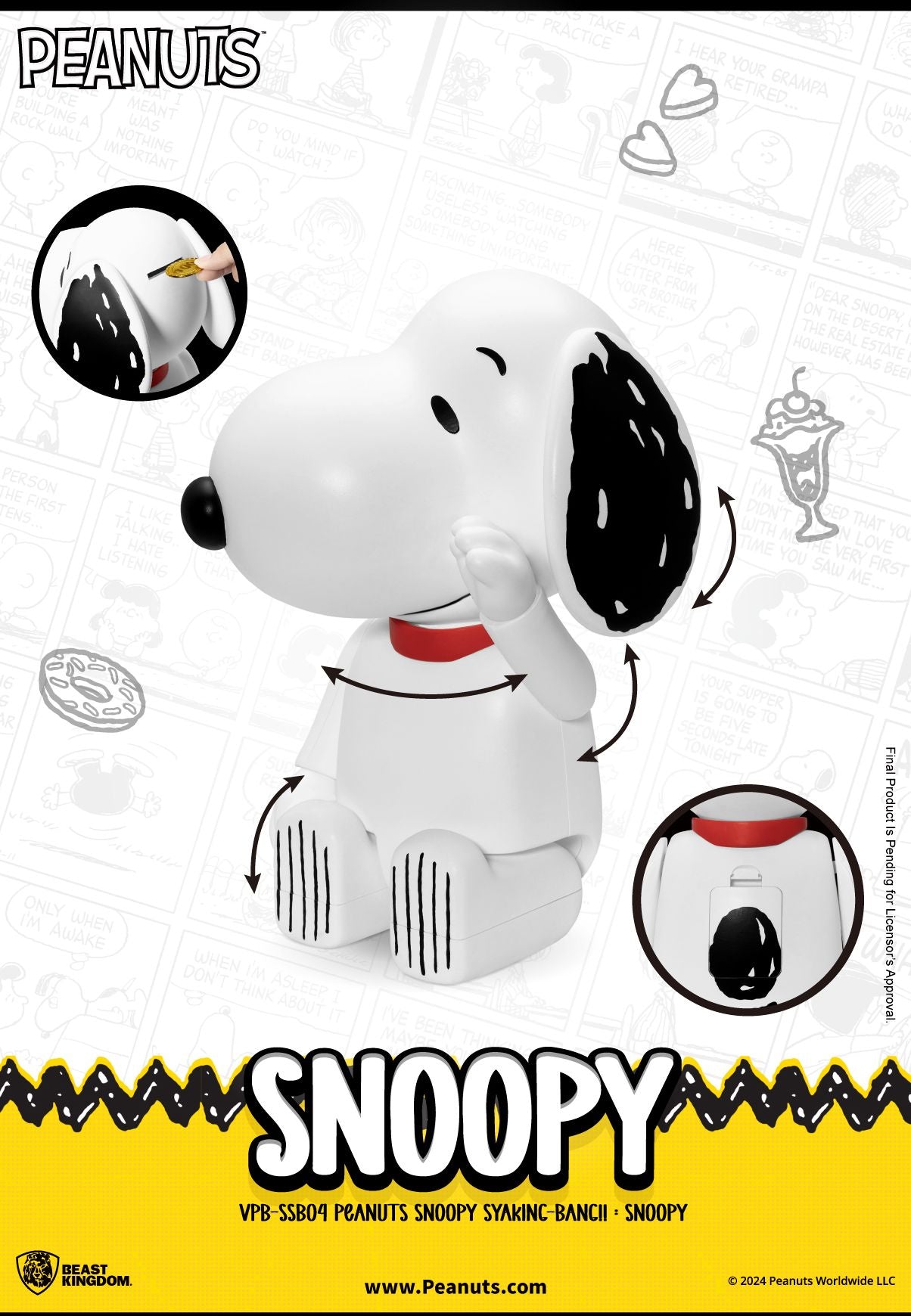 Peanuts Snoopy SYAKING-BANG!! (Piggy Bank)
