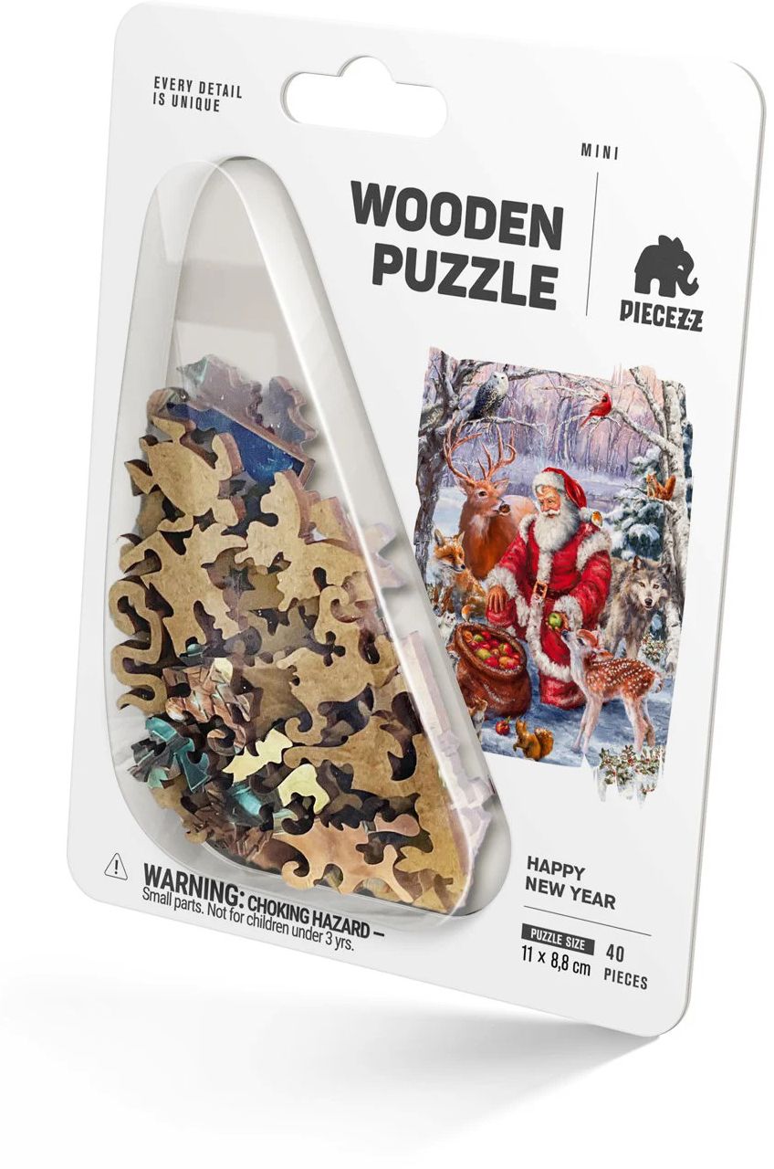 Merry Christmas 40 pc Wooden Puzzle