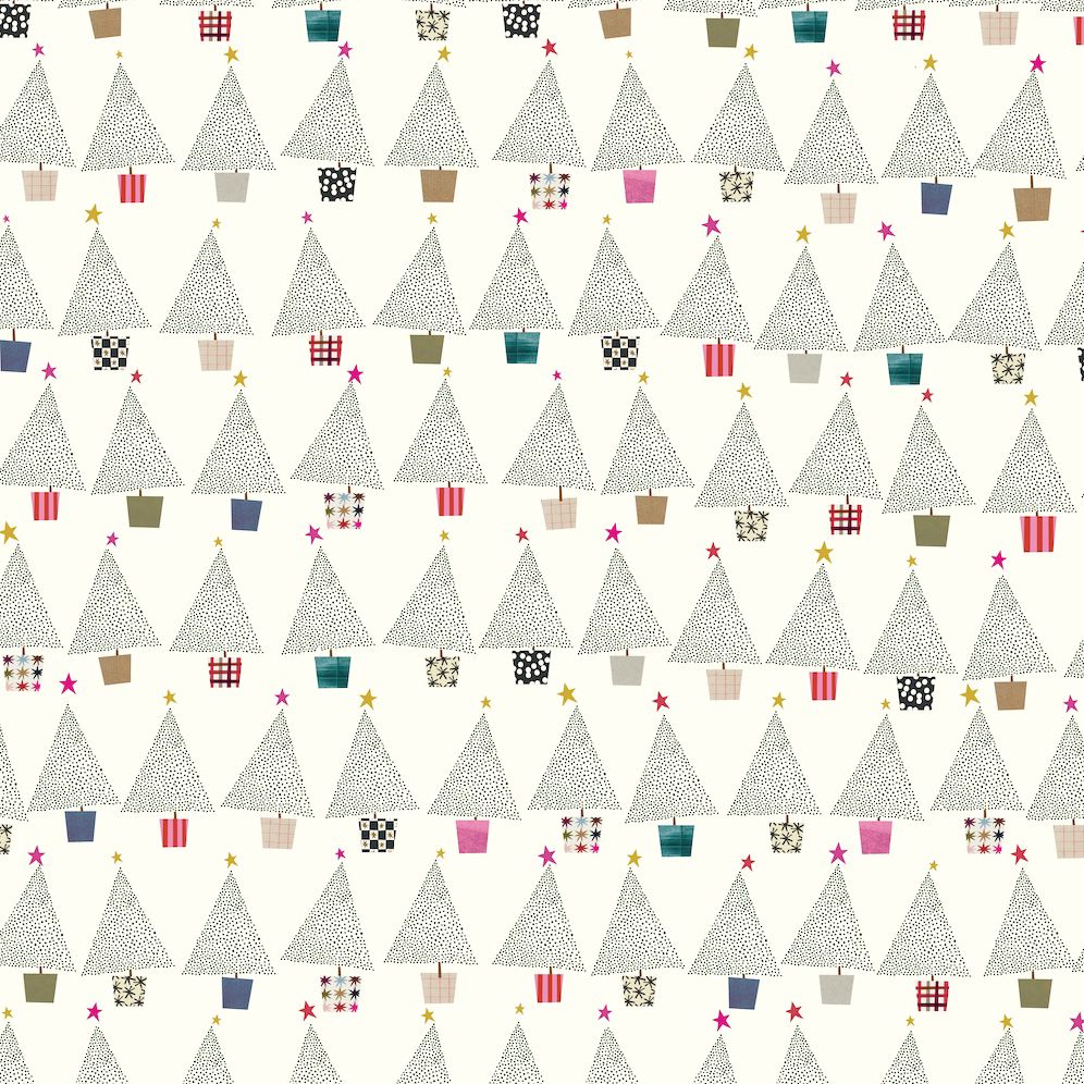 Trees & Plaid Doublesided Flat Wrap