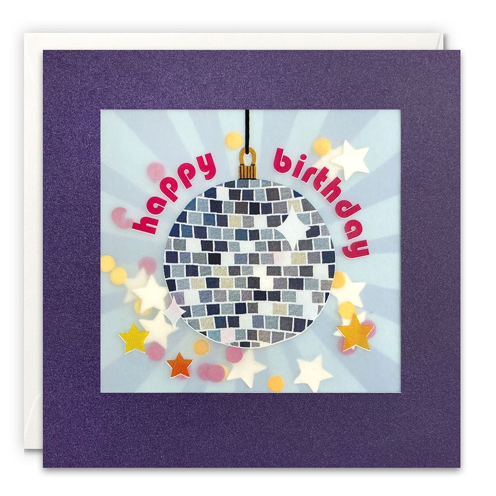 Birthday Disco Confetti Birthday Card