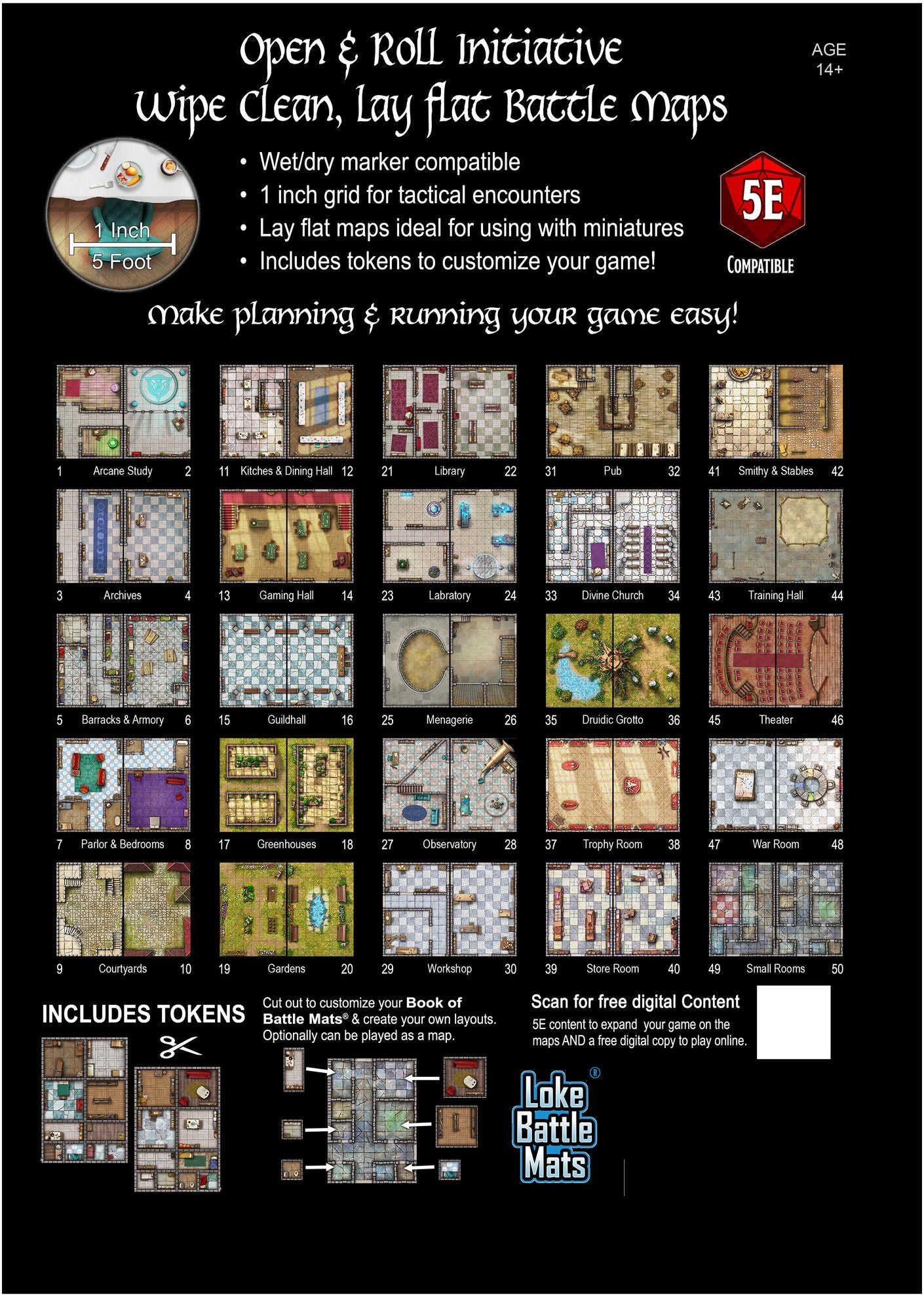 Bastions & Strongholds A Big Book of Battle Mats by Loke