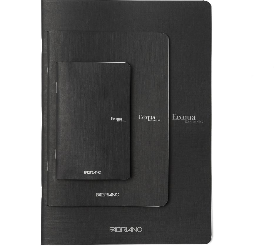 Ecoqua Original Notebook, A4, Staple-Bound, Graph, Cherry