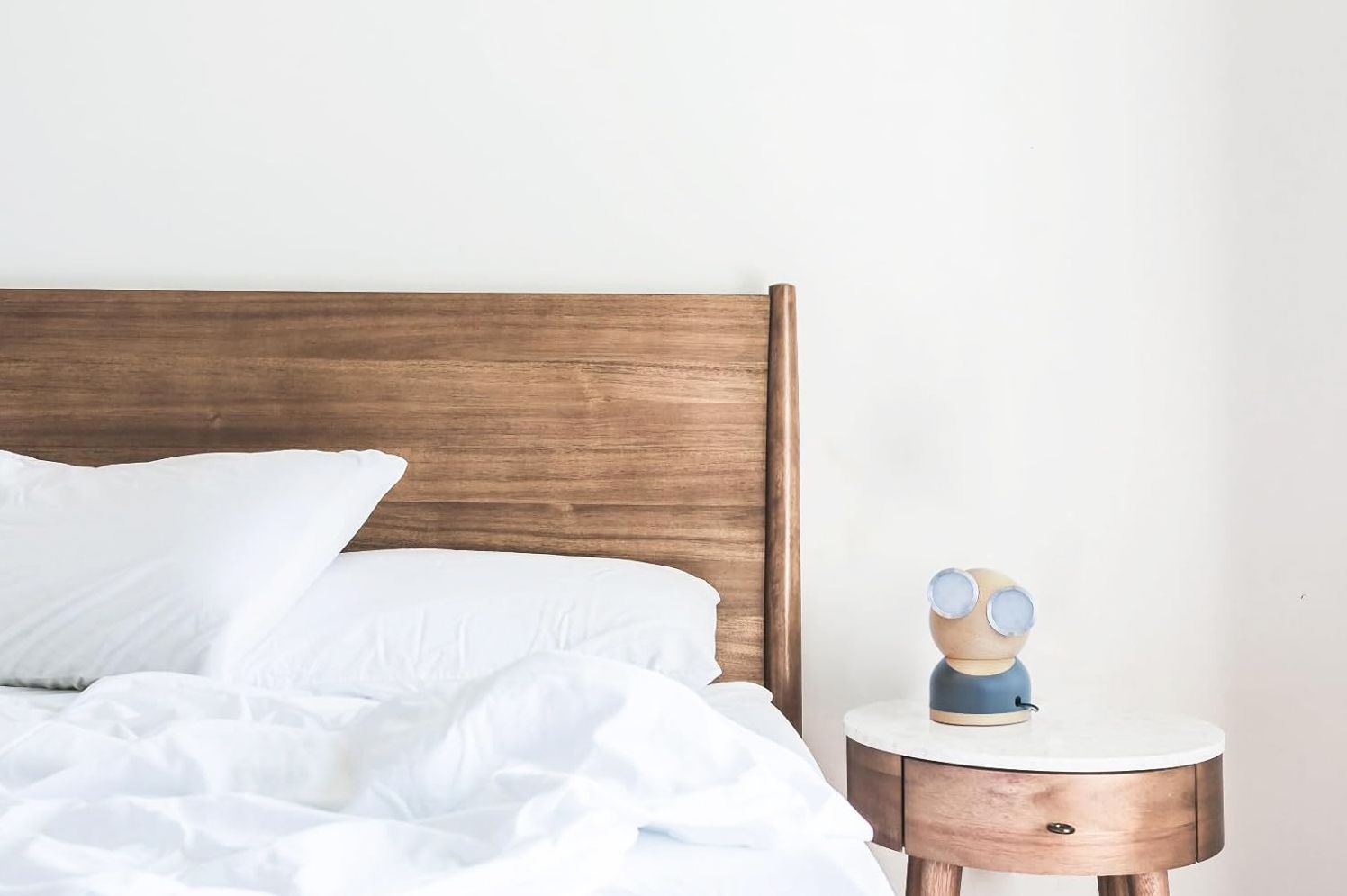 Mr Watt Goggle Grey Wooden Lamp