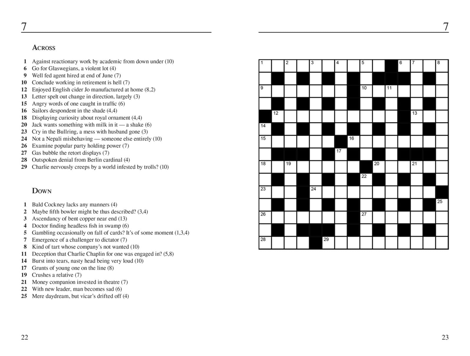 The Times Cryptic Crossword Book 29: 100 world-famous crossword puzzles