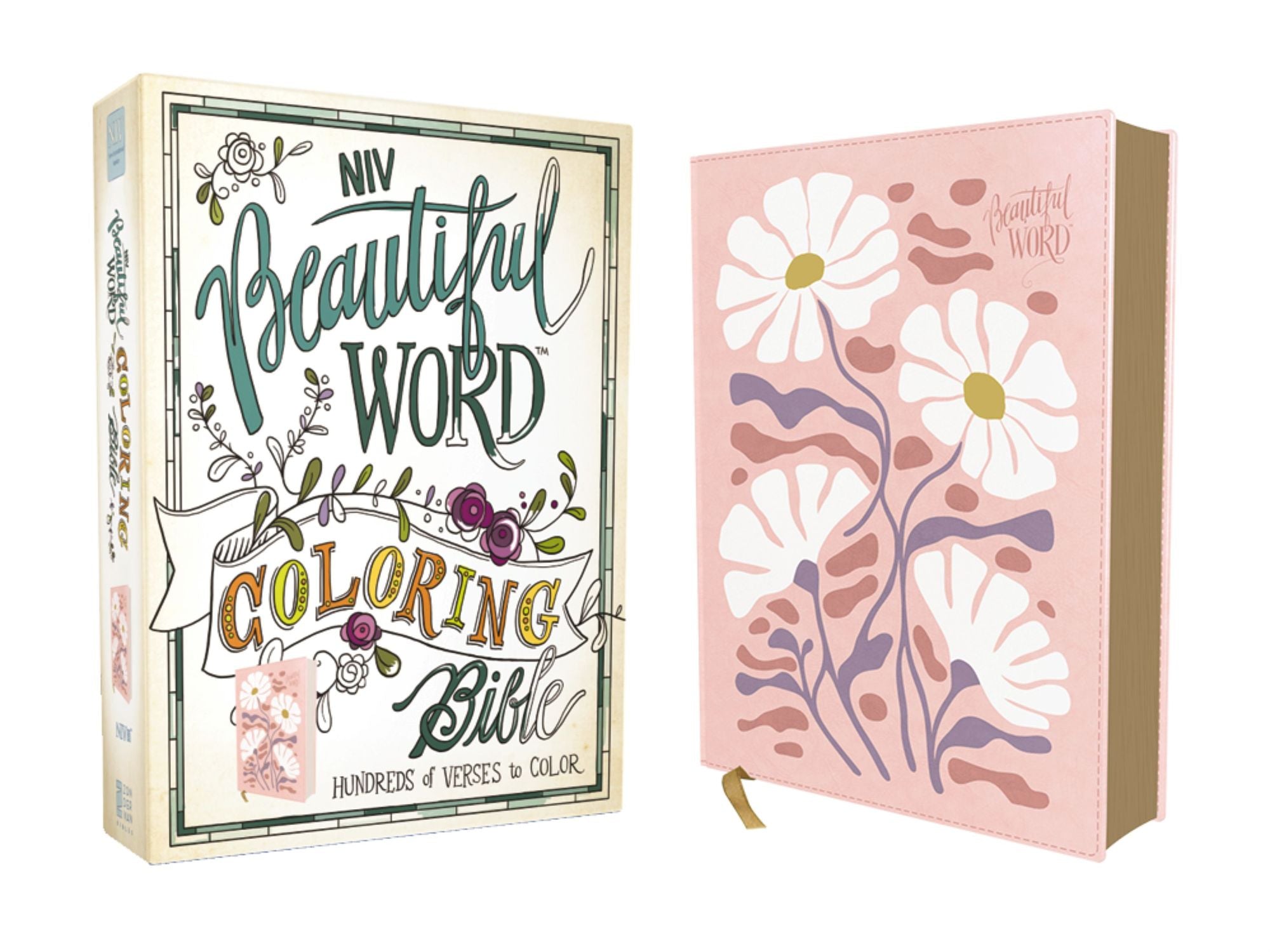 NIV, Beautiful Word Coloring Bible, Leathersoft, Pink: Hundreds of Verses to Color