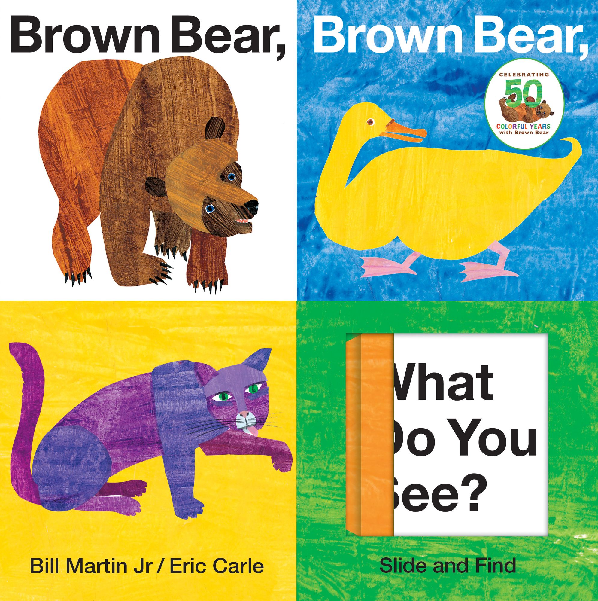 Brown Bear, Brown Bear, What Do You See? Slide and Find (Brown Bear and Friends): An interactive board book edition of the classic Eric Carle picture book