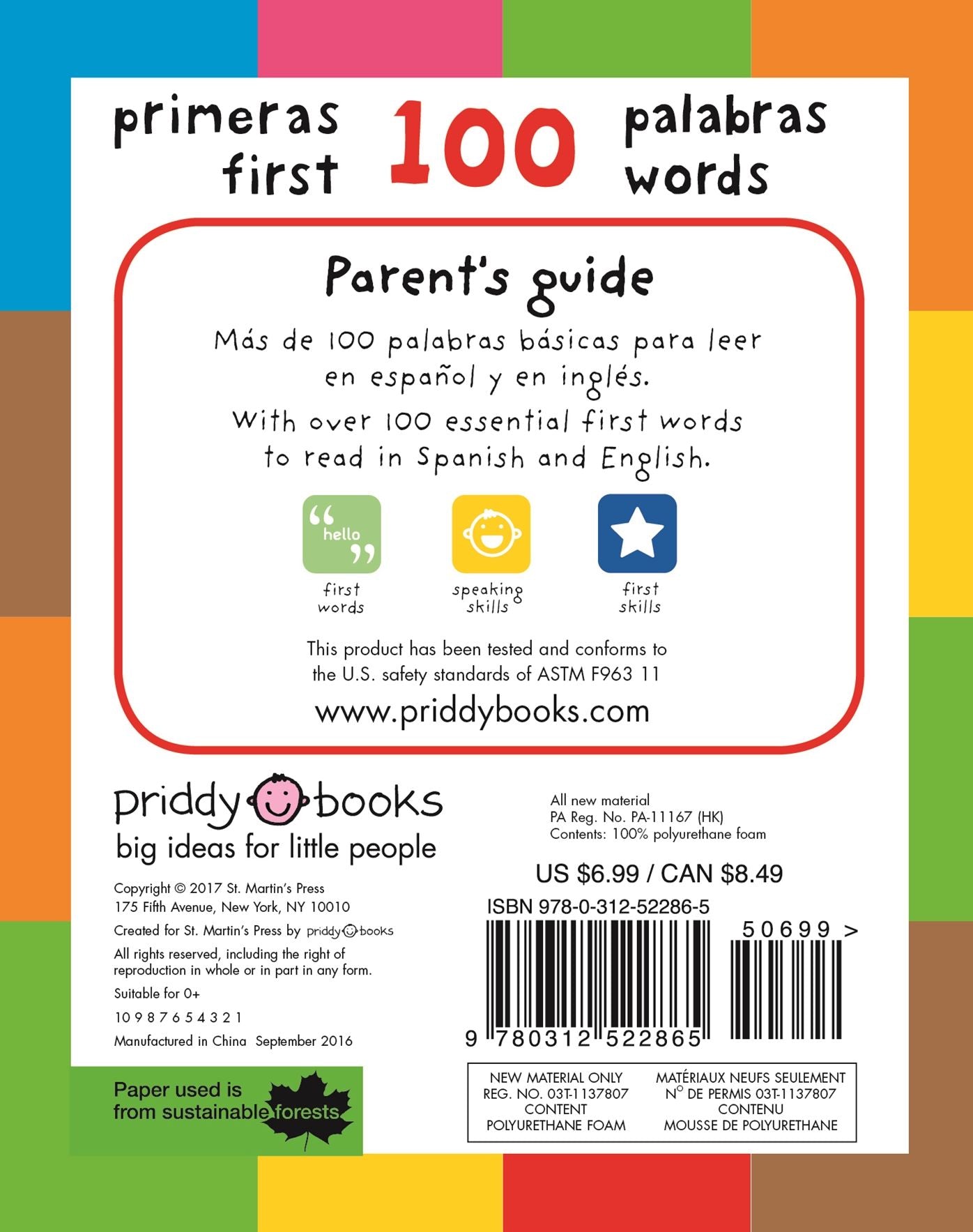 First 100 Words Bilingual: A padded book-perfect for little hands to hold