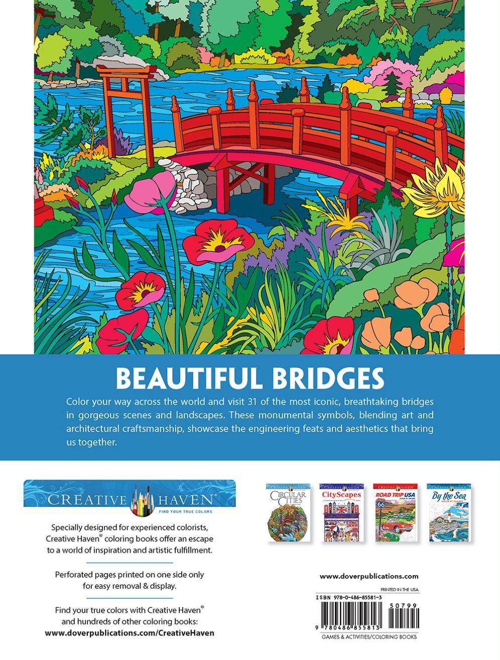 Creative Haven Bridges Coloring Book
