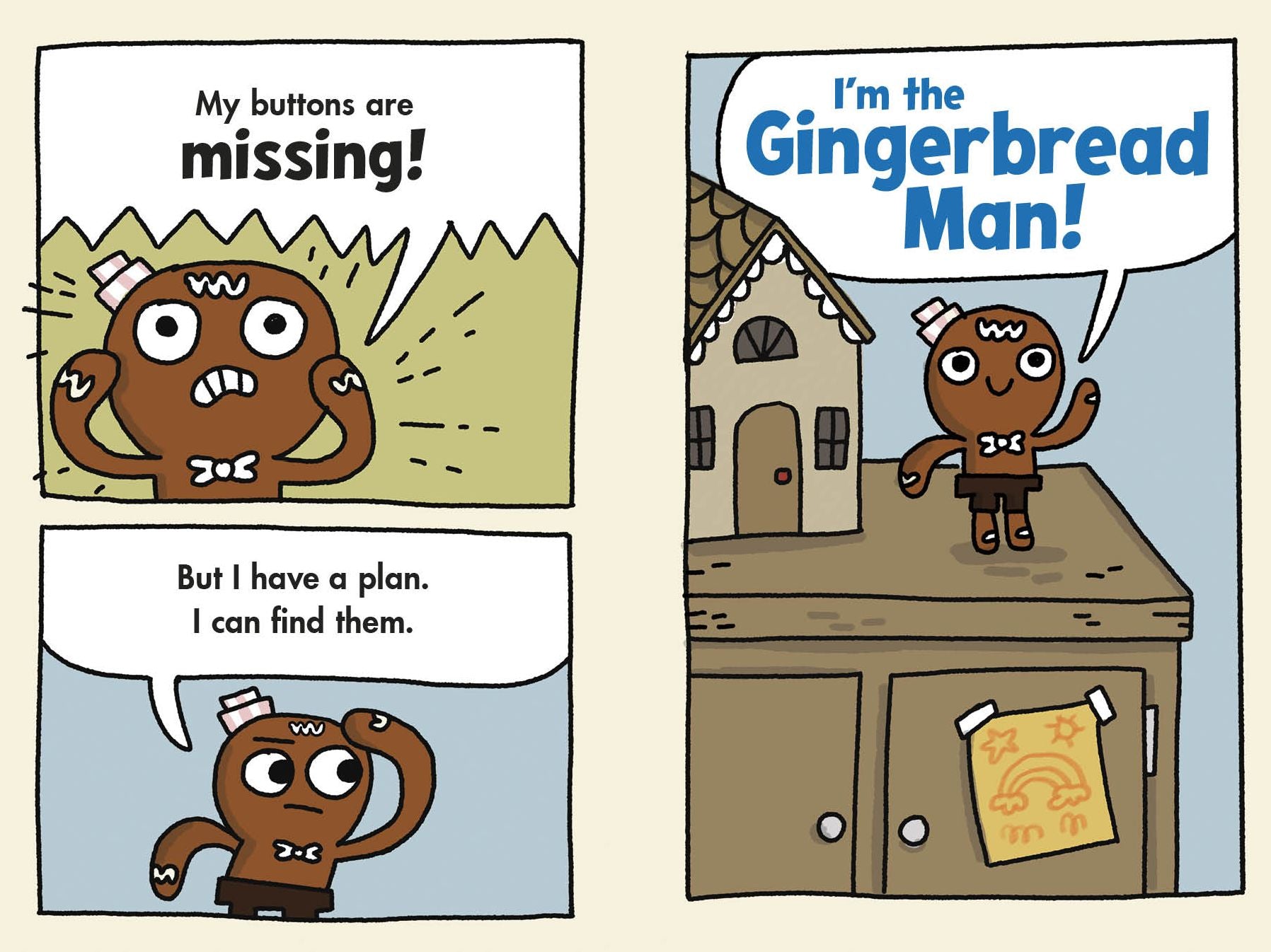 The Gingerbread Man: Buttons on the Loose: A Graphic Novel