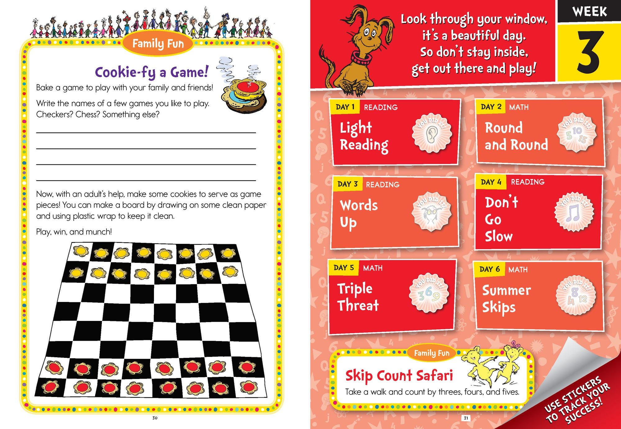 Summer with Seuss Workbook: Grades 1-2