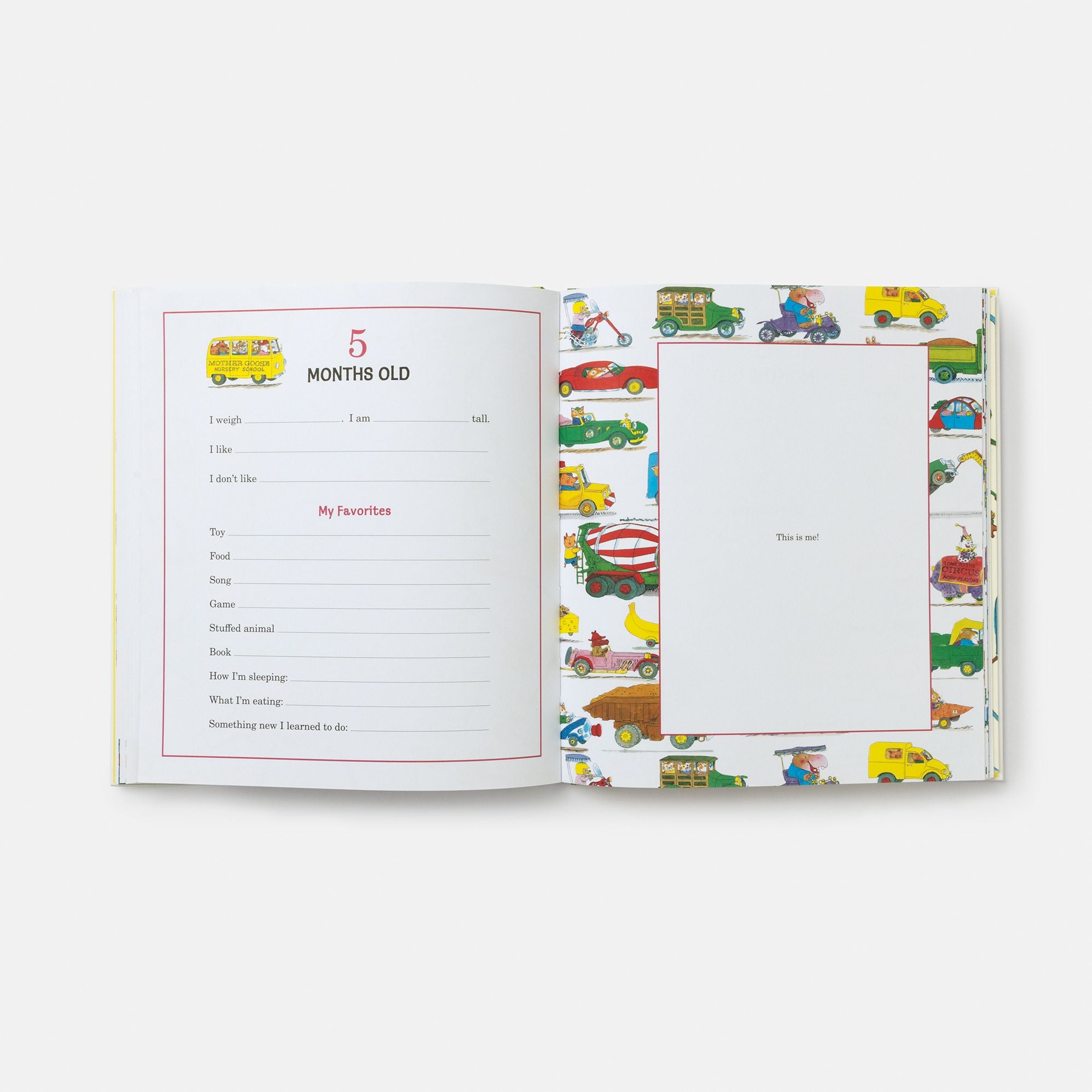 Richard Scarry's Busy, Busy Baby: A Record of Your Baby's First Year: Baby Book with Milestone Stickers