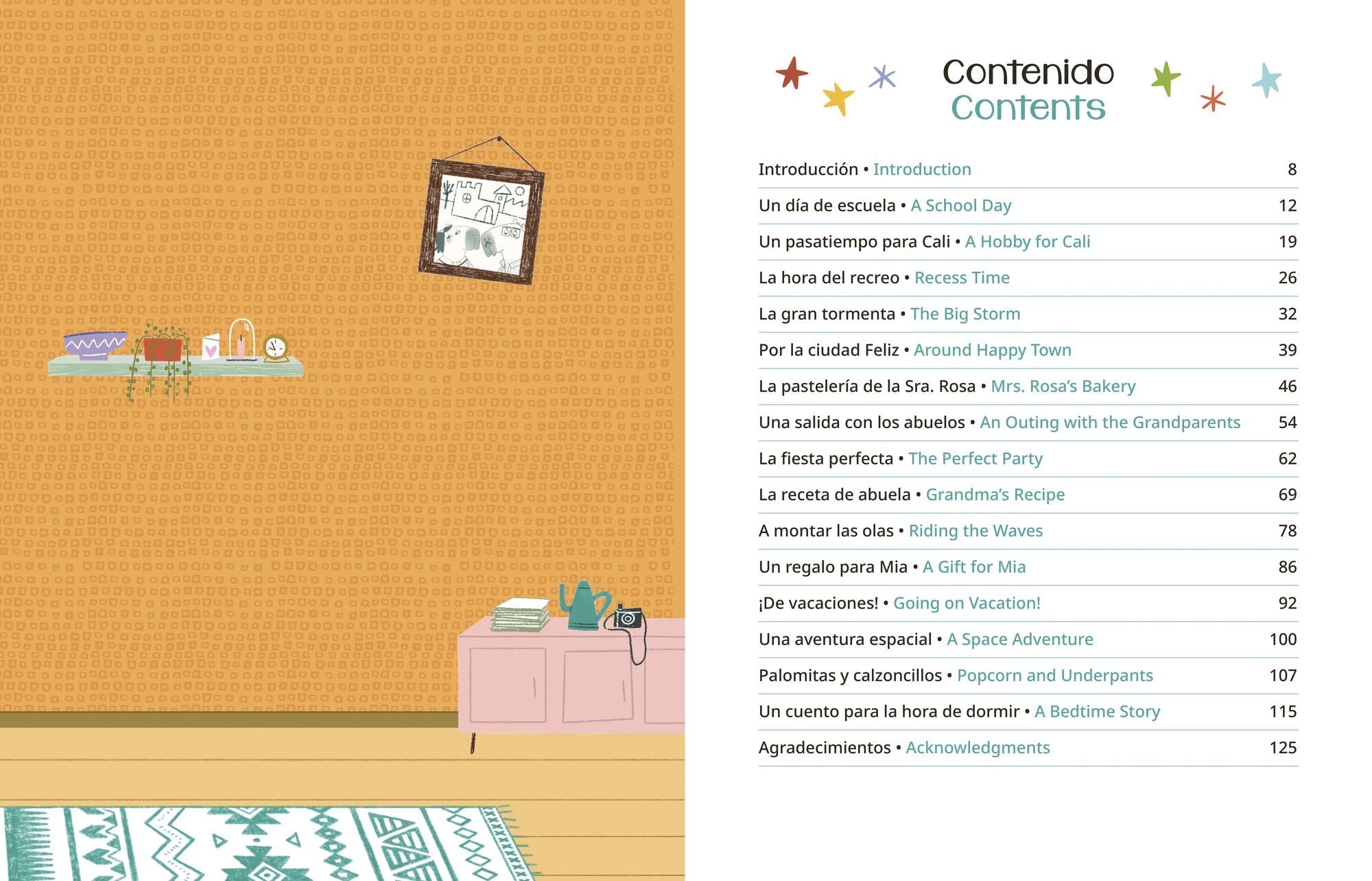 Cali's Fun Bilingual Tales: 5-Minute Stories in Spanish and English