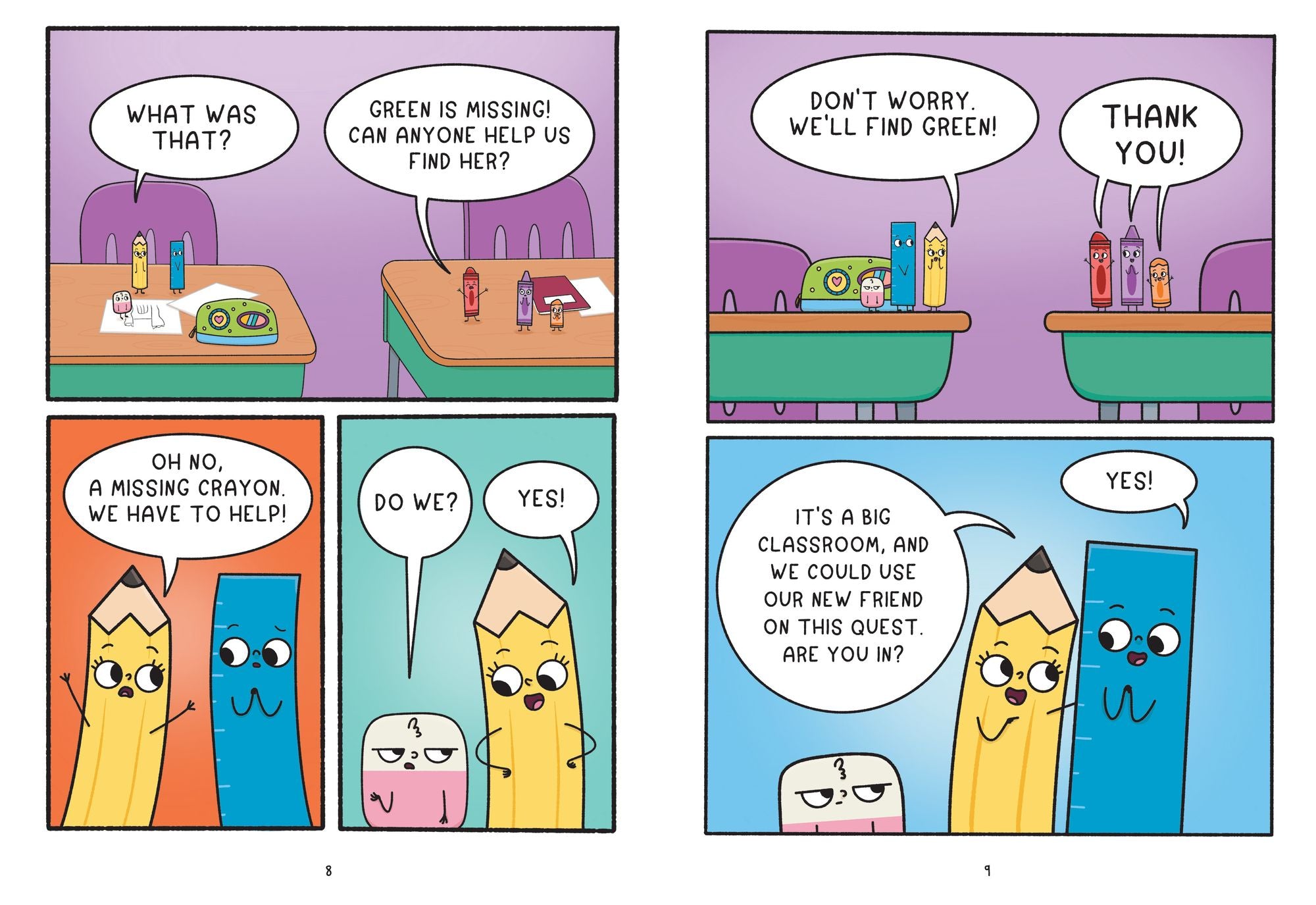 Pencil & Eraser: New Friends Rule!: An Early Reader Graphic Novel