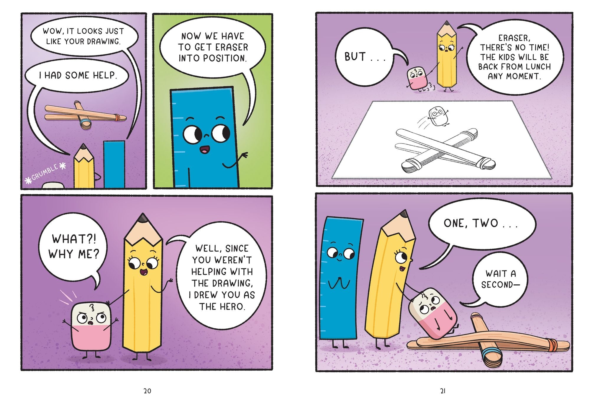Pencil & Eraser: New Friends Rule!: An Early Reader Graphic Novel