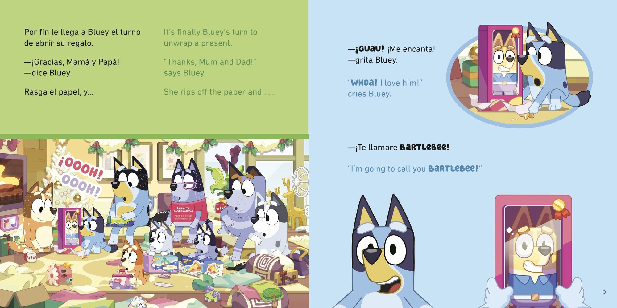 Bluey: Christmas Swim/Nadando en Navidad (Bilingual English-Spanish Edition)
