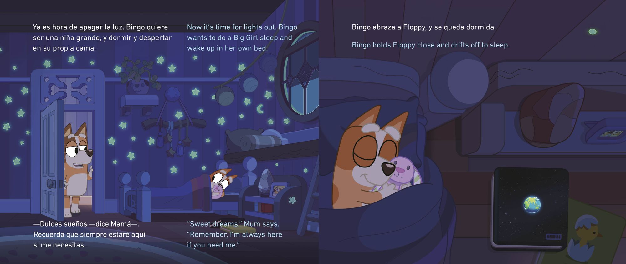 Bluey: Sleepytime/Hora de dormir (Bilingual English-Spanish Edition)