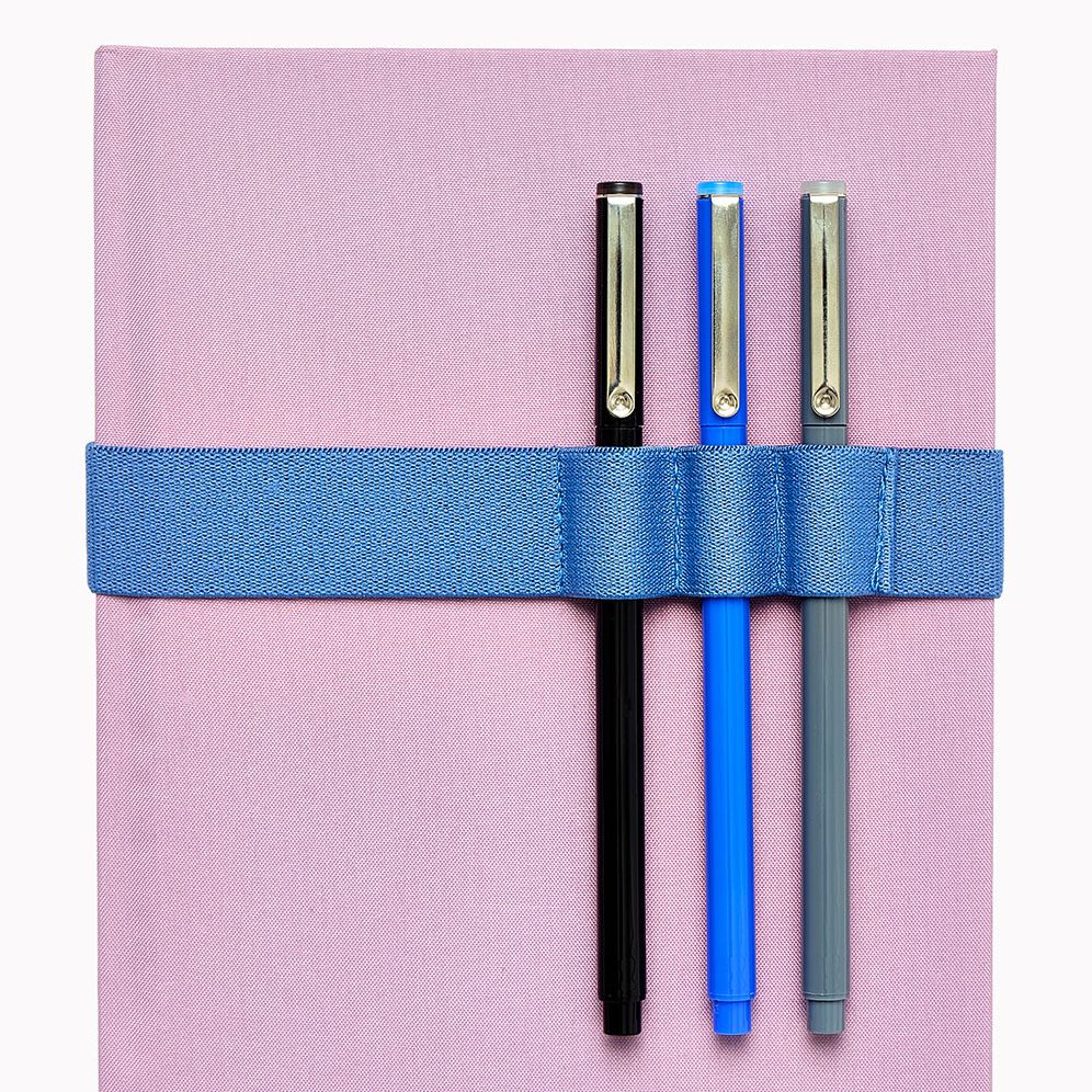 Blue Elastic Pen Holder
