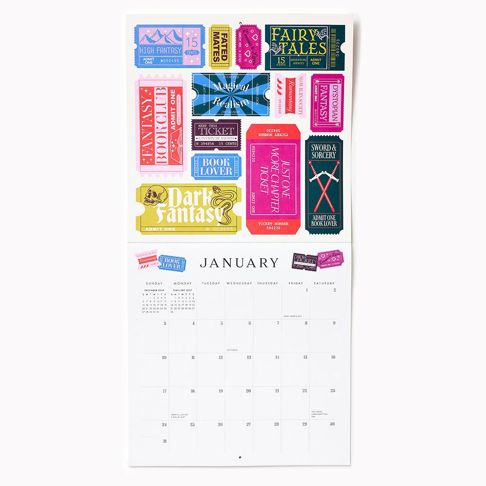2027 Paper Source Art Grid Calendar