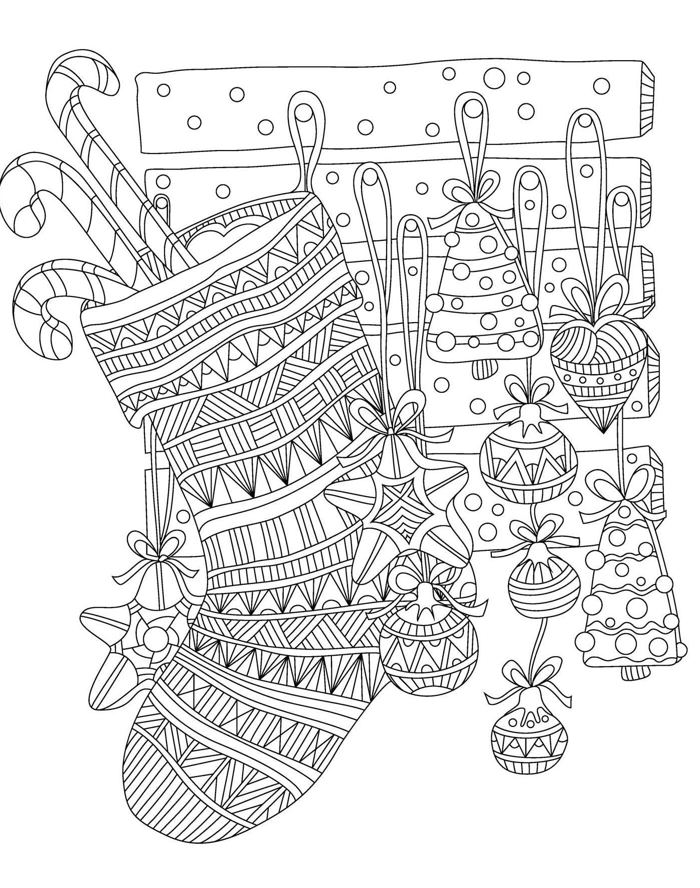 Wonderful Christmas: Coloring Book: Color-Your-Own Gallery Wall Art