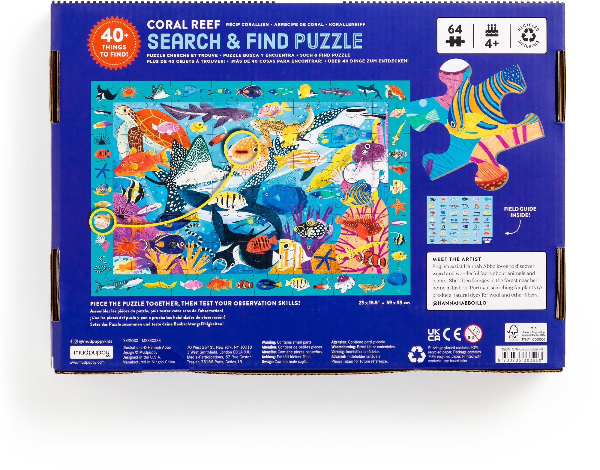 Coral Reef 64 Piece Search & Find Puzzle