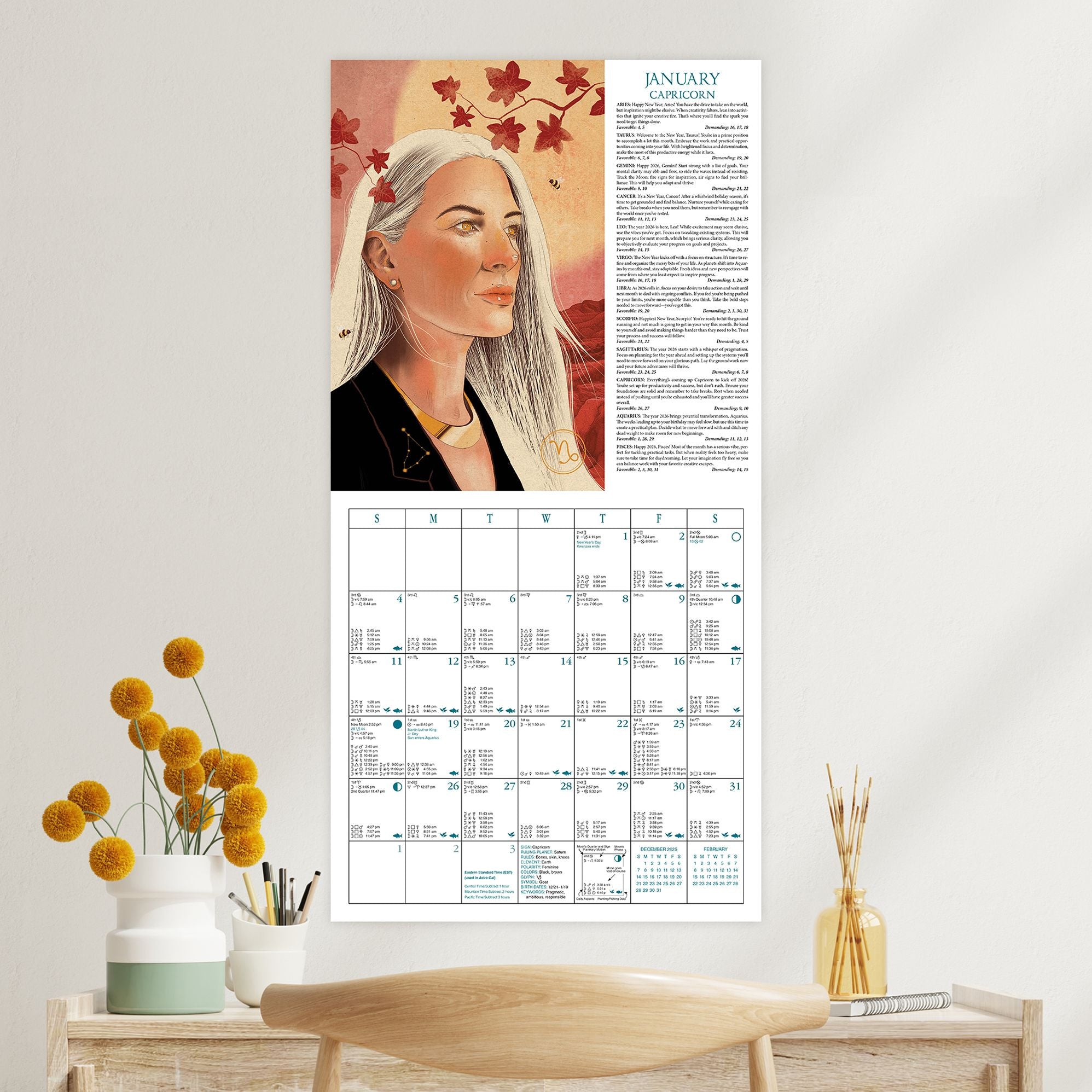 2027 Llewellyn's Astrological Wall Calendar