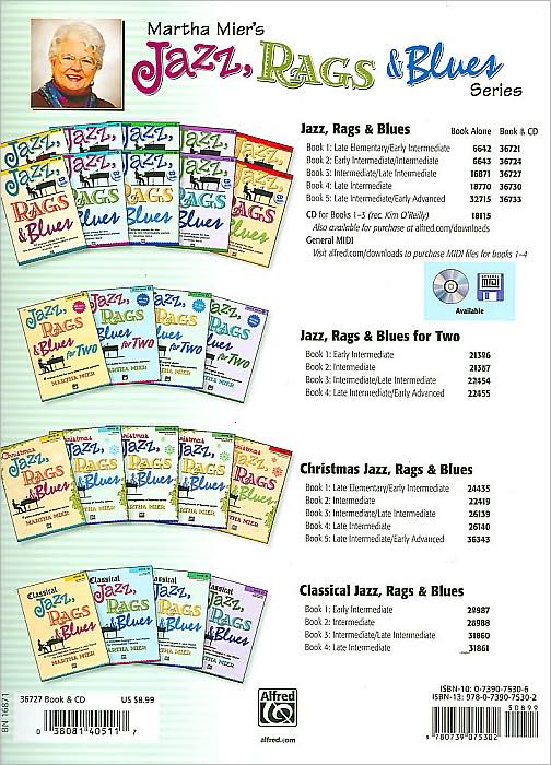 Jazz, Rags & Blues, Bk 3: 10 Original Pieces for the Intermediate to Late Intermediate Pianist, Book & CD