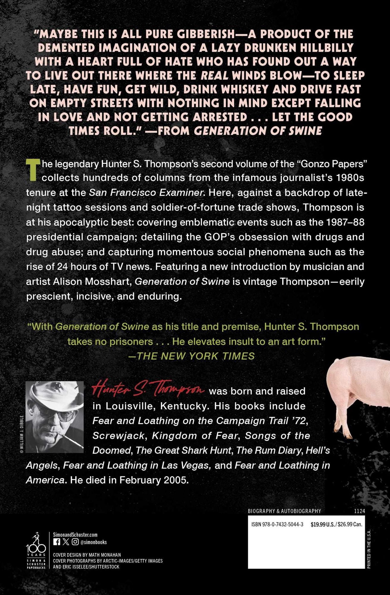 Generation of Swine: Tales of Shame and Degradation in the '80s