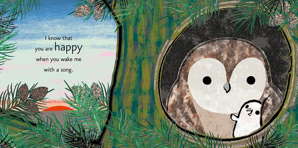 Happy Padded Board Book: (A Heartwarming Story of Parental Love Featuring Parent & Child Owls in Rhyming Text - For Babies and Toddlers)