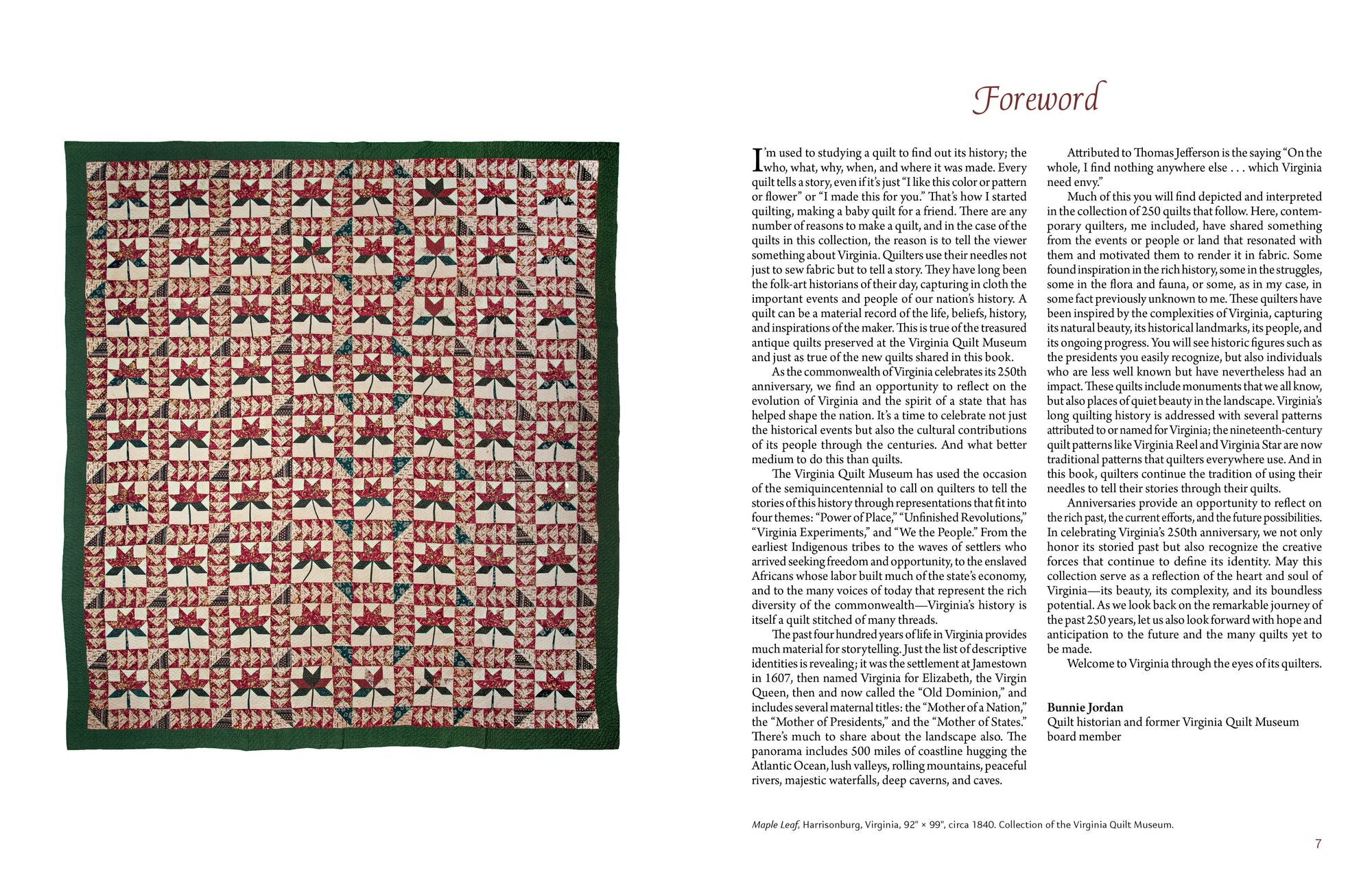 Stitching Together History: 250 Quilts Commemorating the Commonwealth of Virginia
