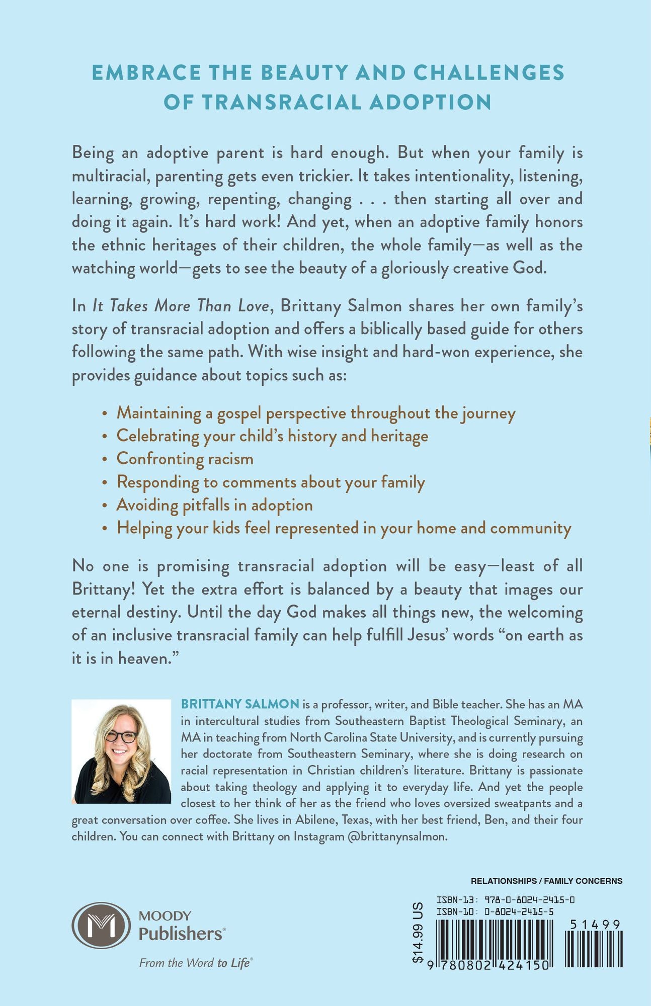 It Takes More Than Love: A Christian Guide to Navigating the Complexities of Cross-Cultural Adoption