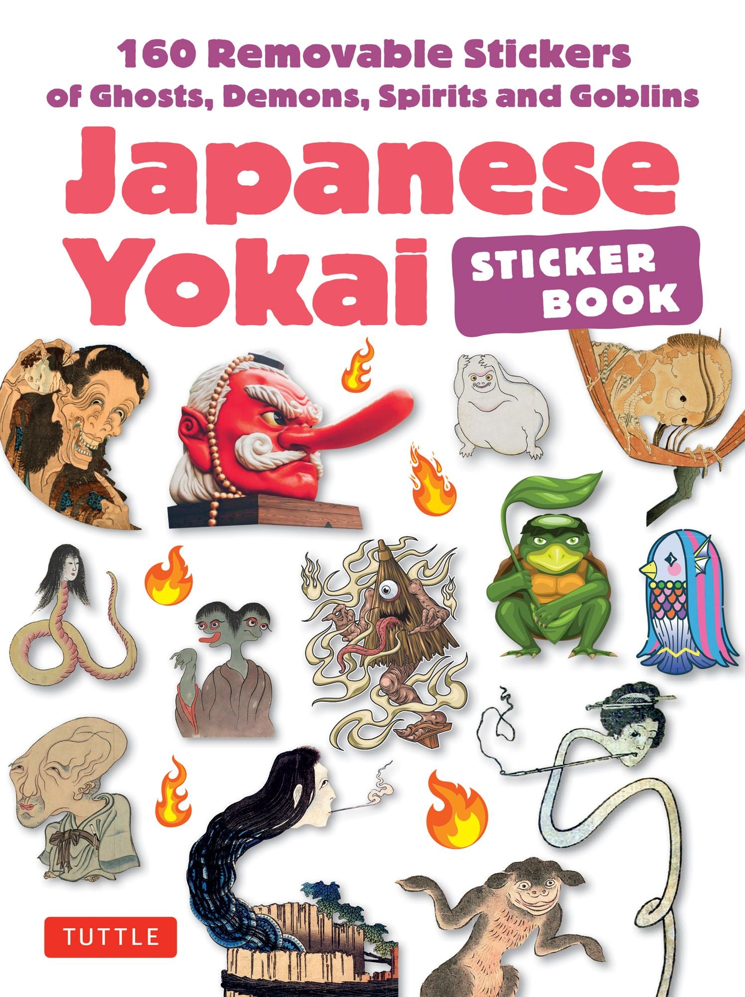 Japanese Yokai Sticker Book: 200 Full Color Stickers of Ghosts, Demons, Monsters, Spirits and Goblins