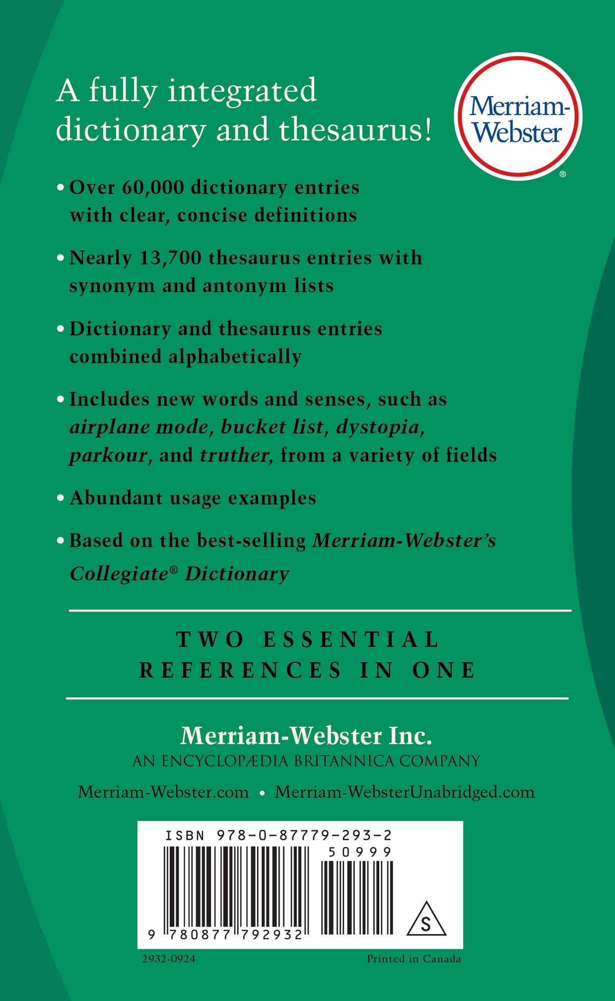 Merriam-Webster's Dictionary & Thesaurus