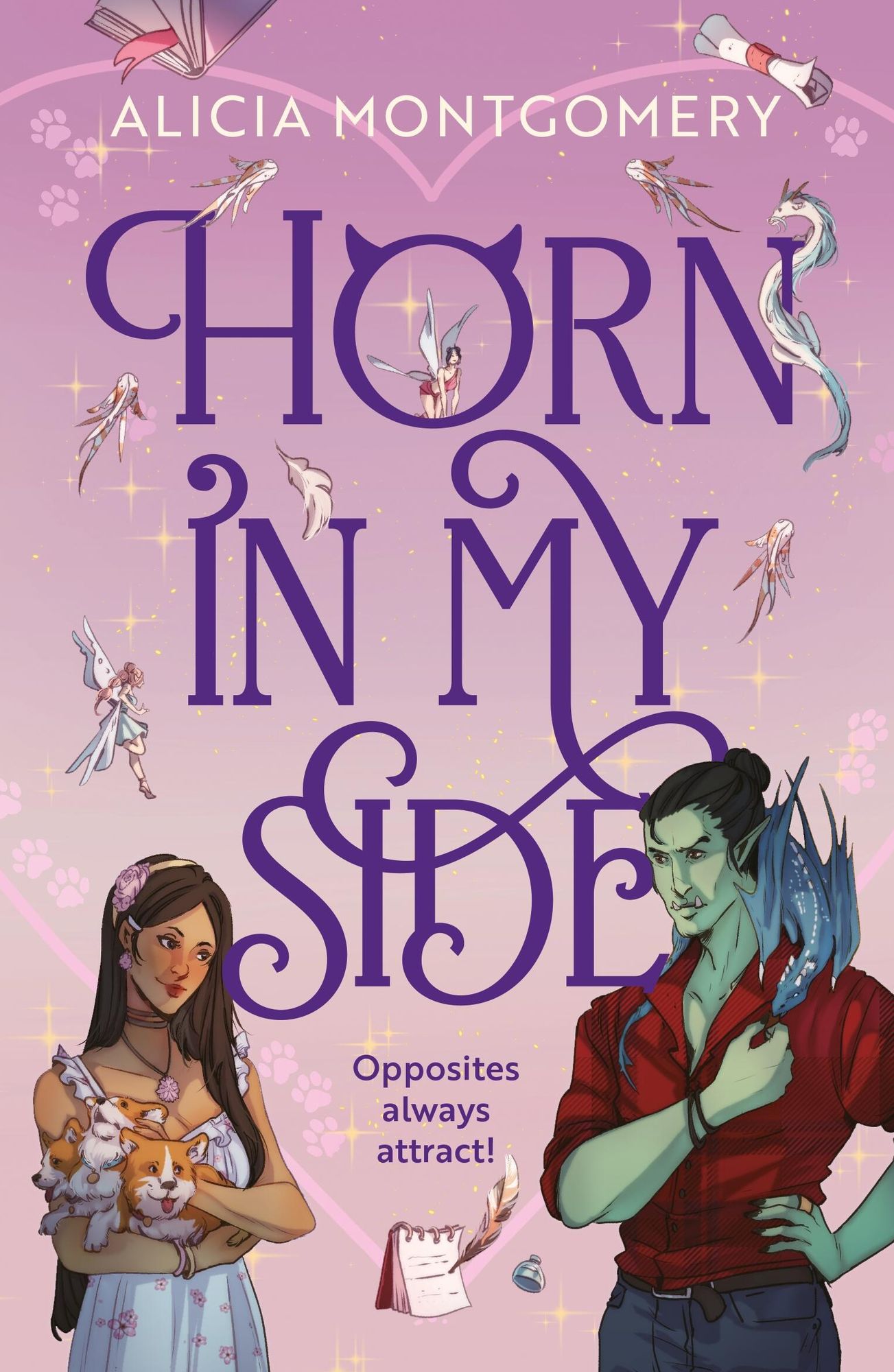 Horn in My Side: A new sweet and spicy, enemies-to-lovers monster romance perfect for fans of The Baby Dragon Cafe and Tusk Love!