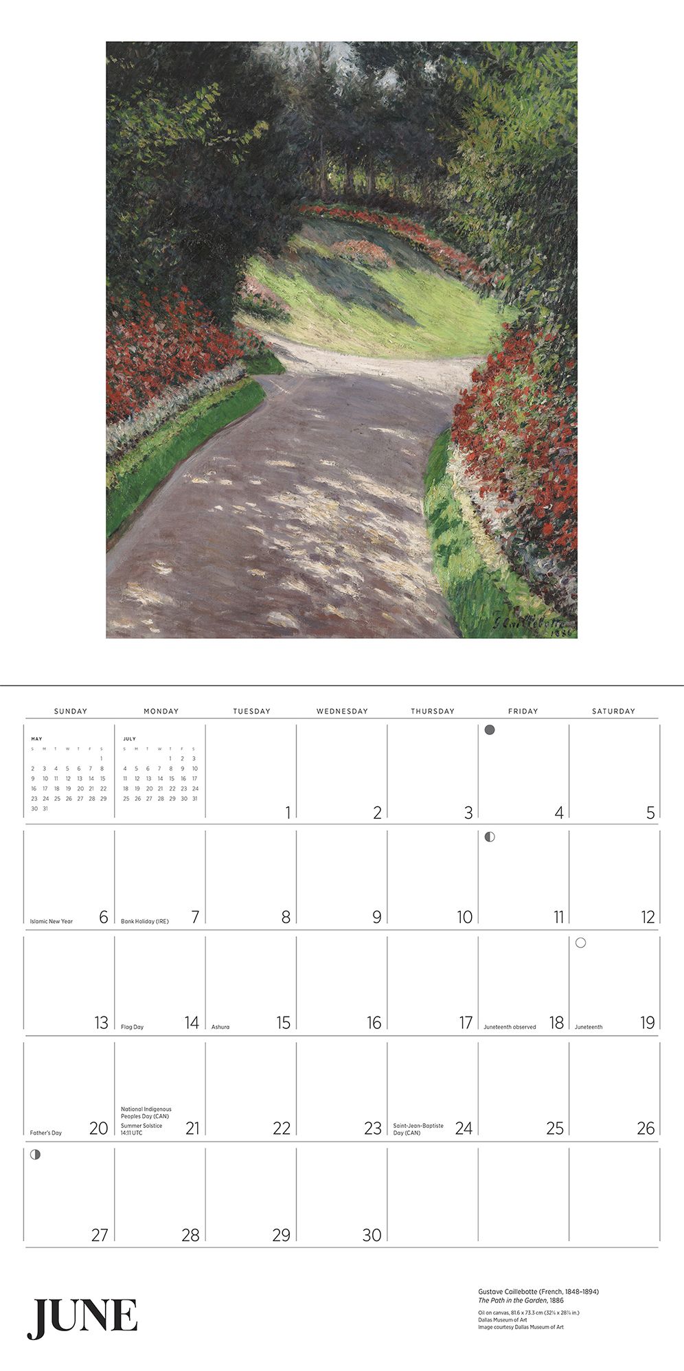 2027 Gardens of the Impressionists Wall Calendar