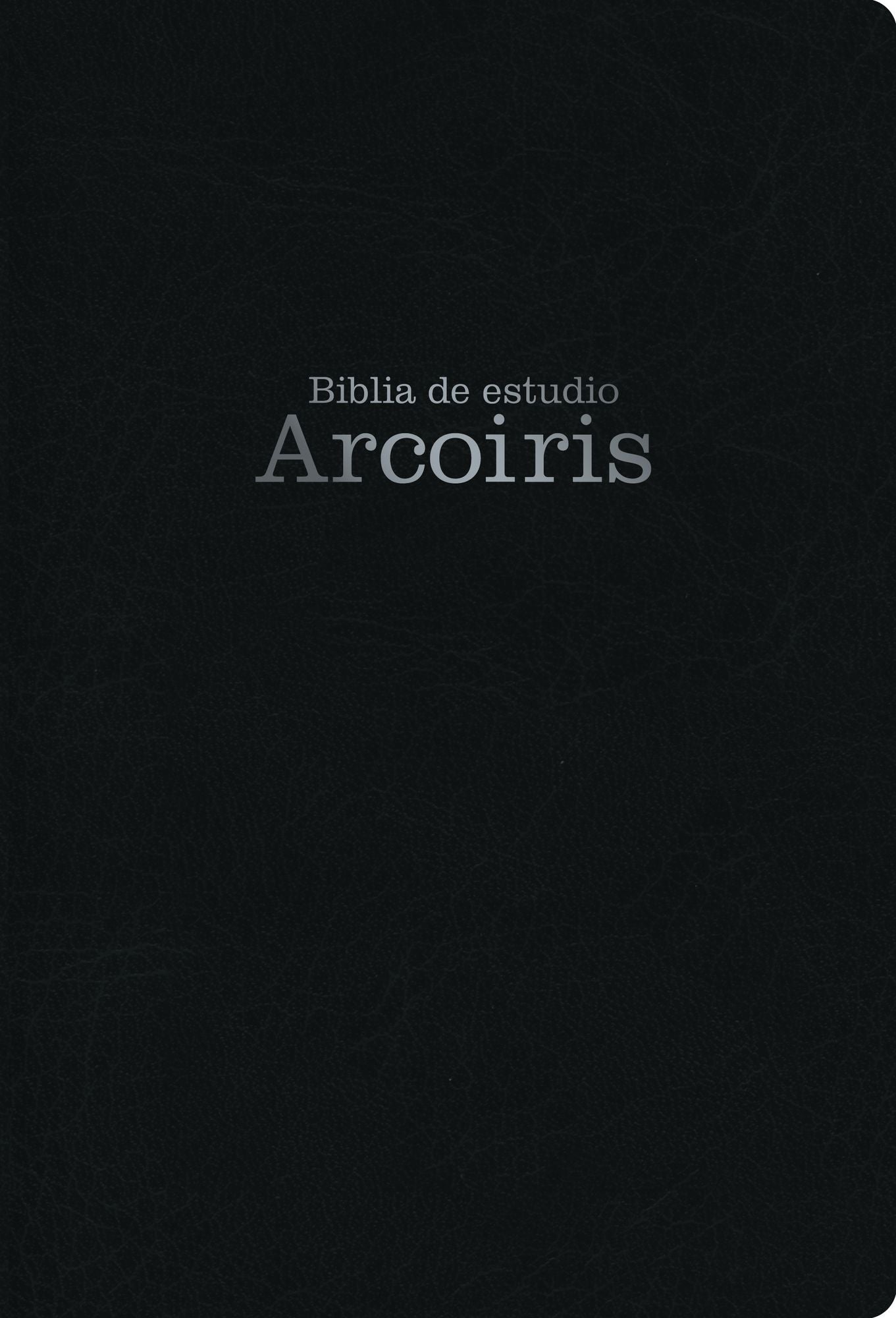 Mass Market RVR 1960 Biblia de estudio Arco Iris, negro símil piel